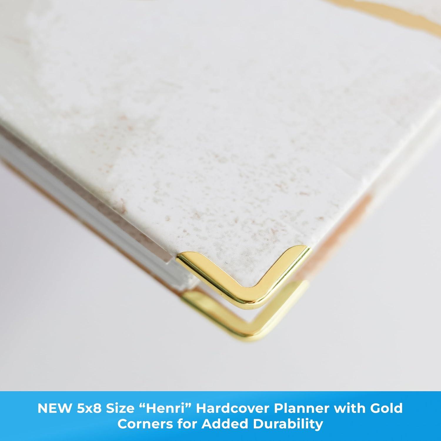 imageBlue Sky 15 Month 2026 Weekly and Monthly Planner Calendar October 2025 December 2026 5quot x 8quot Hard Cover Durable Twin Wire Binding Laminated Tabs Storage Pocket Includes Ruler Sticky Notes ampamp Stickers HenriHenri 2026