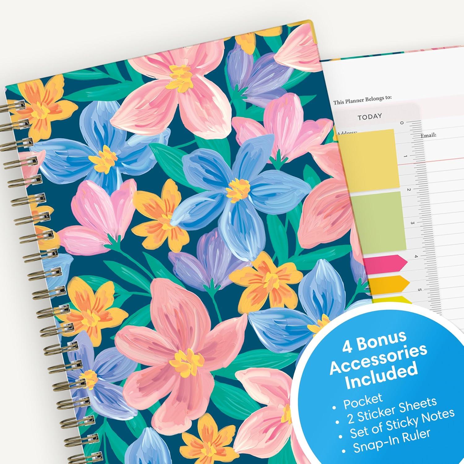 imageBlue Sky 15 Month 2026 Weekly and Monthly Planner Calendar October 2025 December 2026 5quot x 8quot Hard Cover Durable Twin Wire Binding Laminated Tabs Storage Pocket Includes Ruler Sticky Notes ampamp Stickers NerinaNerina 2026