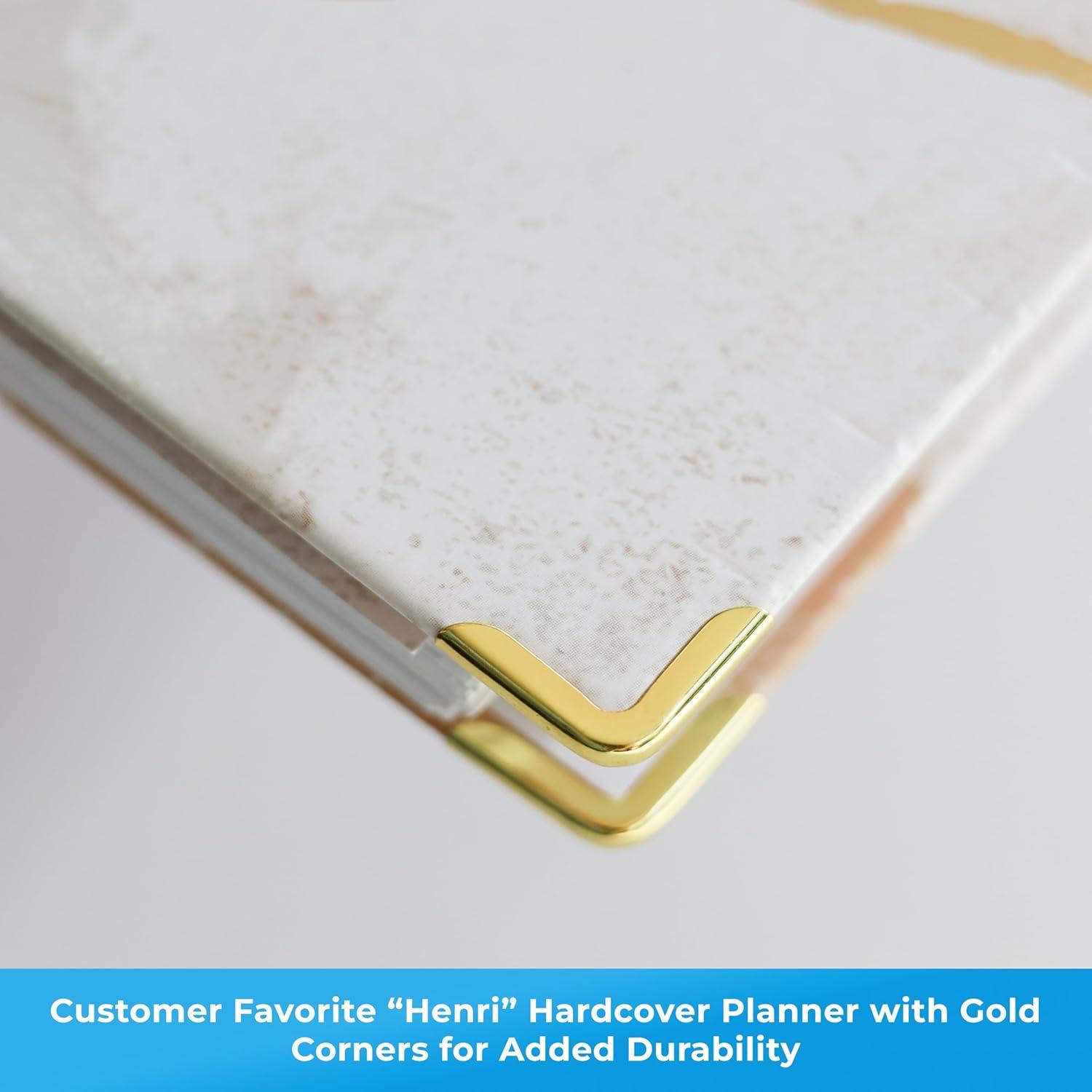 imageBlue Sky 15 Month 2026 Weekly and Monthly Planner Calendar October 2025 December 2026 5quot x 8quot Hard Cover Durable Twin Wire Binding Laminated Tabs Storage Pocket Includes Ruler Sticky Notes ampamp Stickers HenriHenri 2026