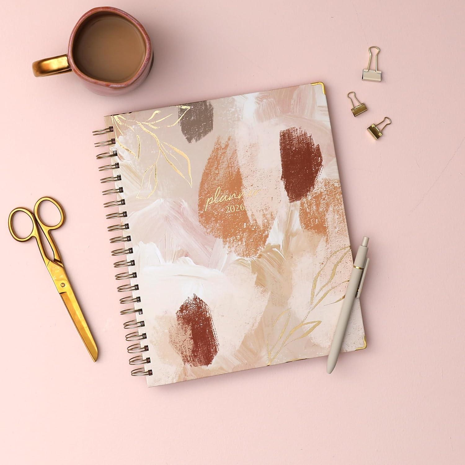 imageBlue Sky 15 Month 2026 Weekly and Monthly Planner Calendar October 2025 December 2026 5quot x 8quot Hard Cover Durable Twin Wire Binding Laminated Tabs Storage Pocket Includes Ruler Sticky Notes ampamp Stickers HenriHenri 2026