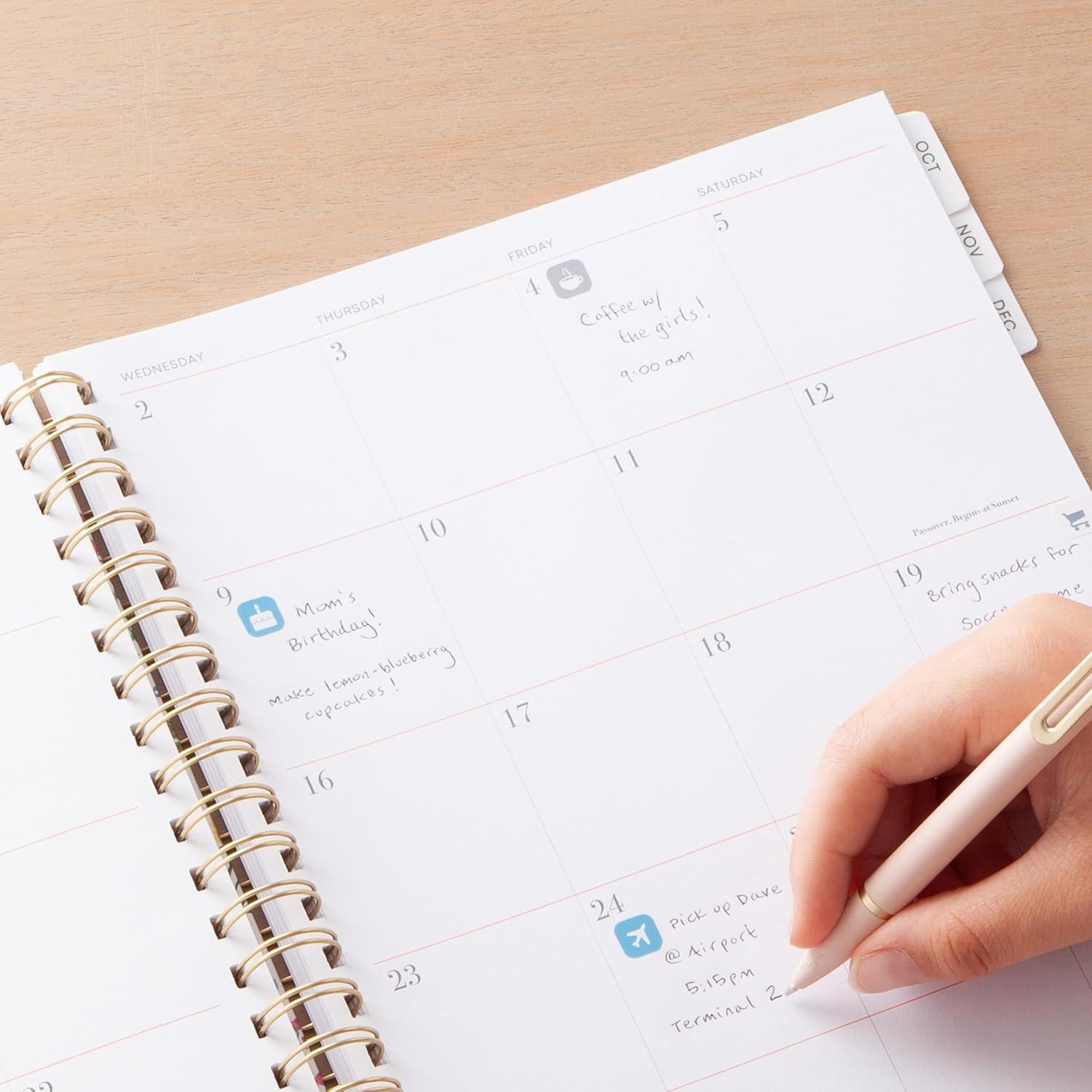 imageBlue Sky 15 Month 2026 Weekly and Monthly Planner Calendar October 2025 December 2026 5quot x 8quot Hard Cover Durable Twin Wire Binding Laminated Tabs Storage Pocket Includes Ruler Sticky Notes ampamp Stickers HenriHenri 2025