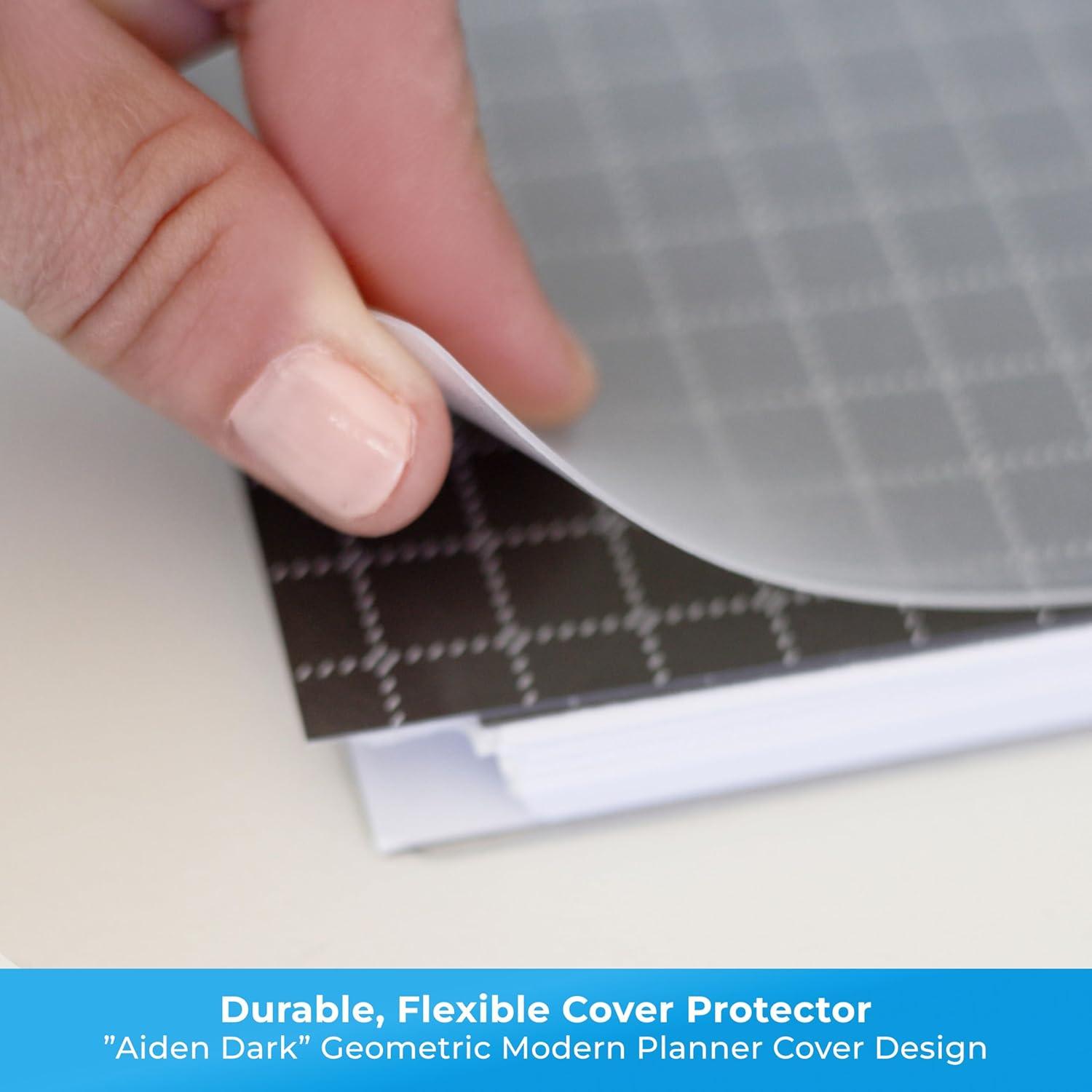 imageBlue Sky 15 Month 2026 Weekly and Monthly Planner Calendar October 2025 December 2026 7quot x 9quot Flexible Cover Durable Twin Wire Binding Laminated Tabs Includes Ruler ampamp Sticky Notes WrenAiden Dark 2026