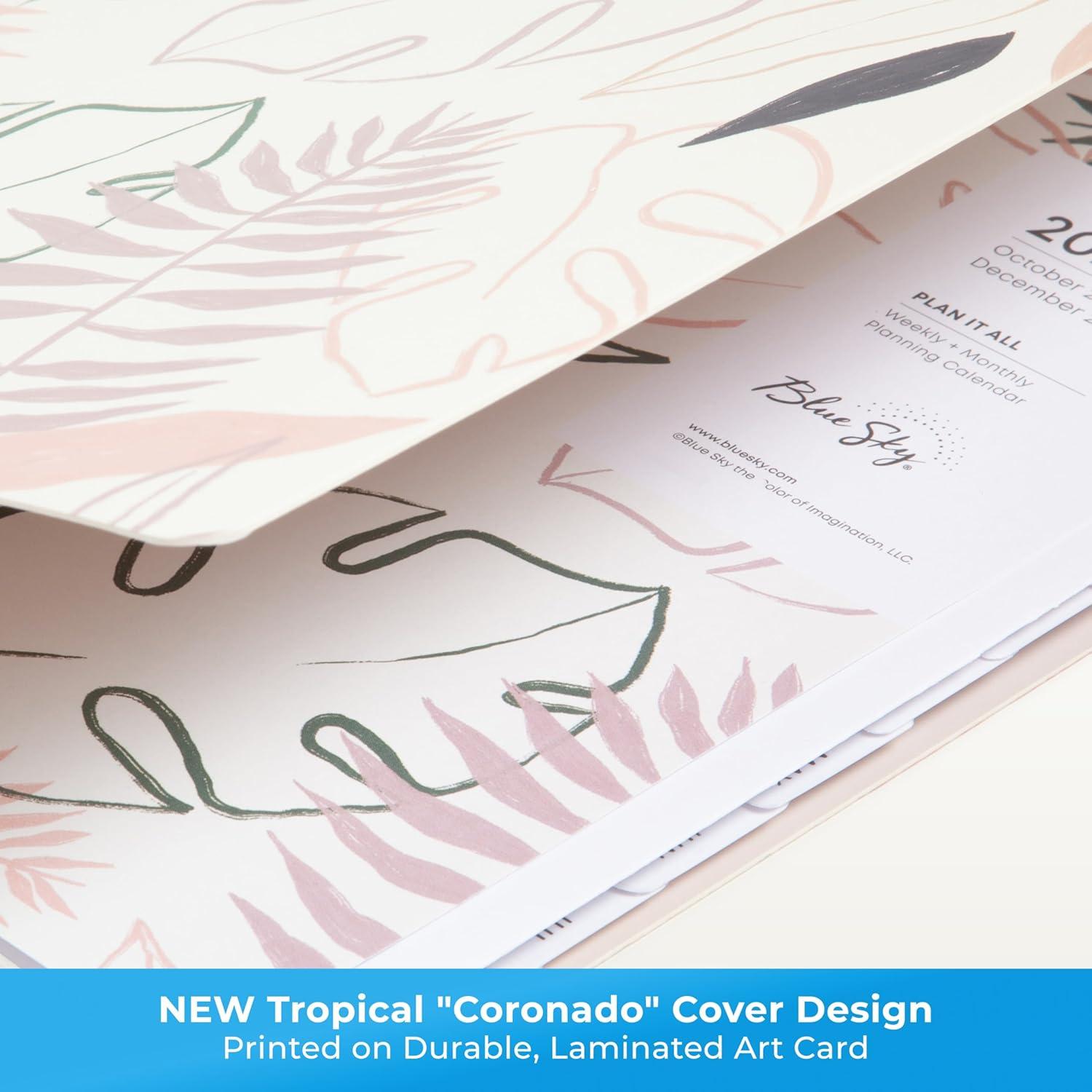 imageBlue Sky 15 Month 2026 Weekly and Monthly Planner Calendar October 2025 December 2026 85quot x 11quot Laminated Cover Durable Twin Wire Binding Laminated Tabs Storage Pocket Includes Stickers CoronadoCoronado 2026