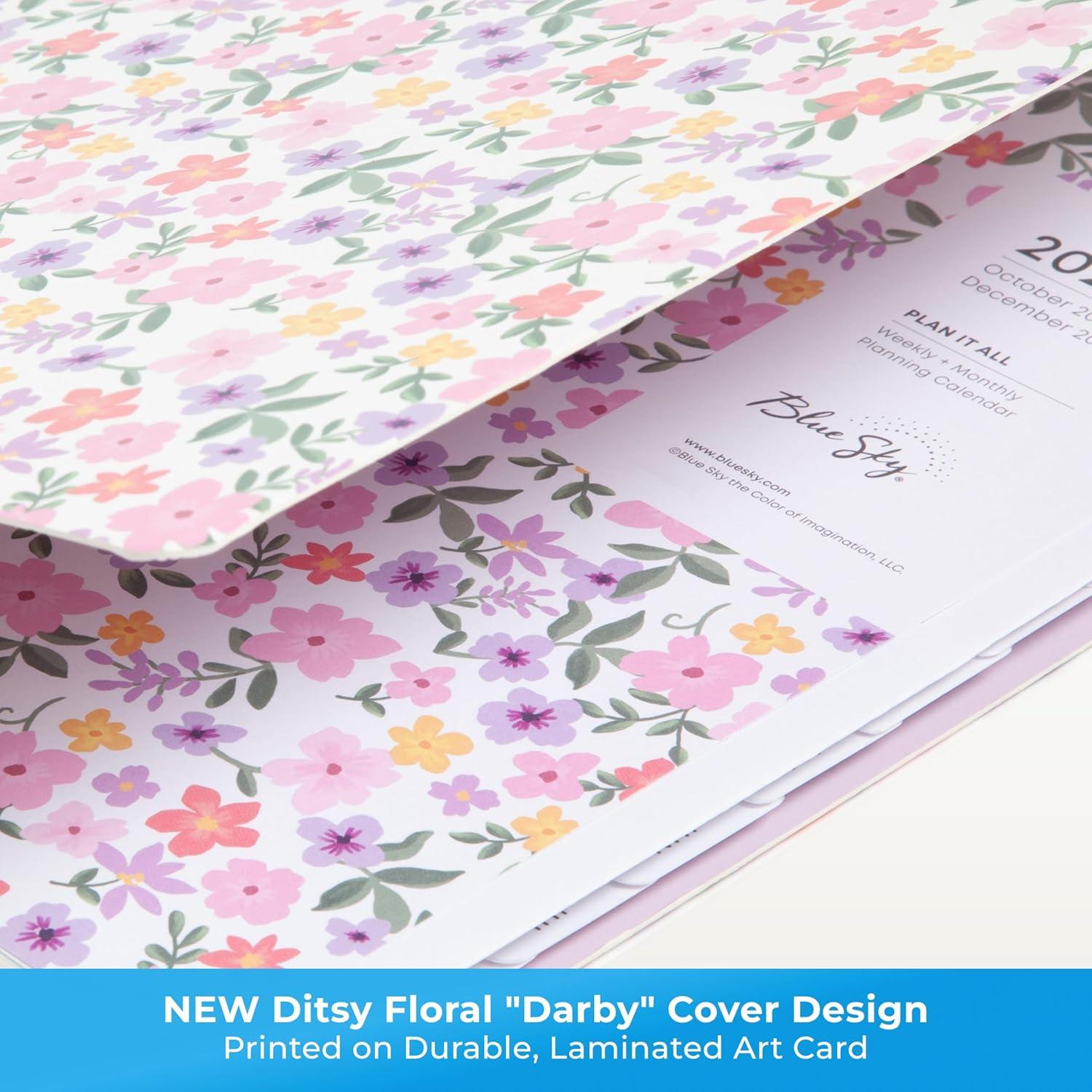 imageBlue Sky 15 Month 2026 Weekly and Monthly Planner Calendar October 2025 December 2026 85quot x 11quot Laminated Cover Durable Twin Wire Binding Laminated Tabs Storage Pocket Includes Stickers CoronadoDarby 2026