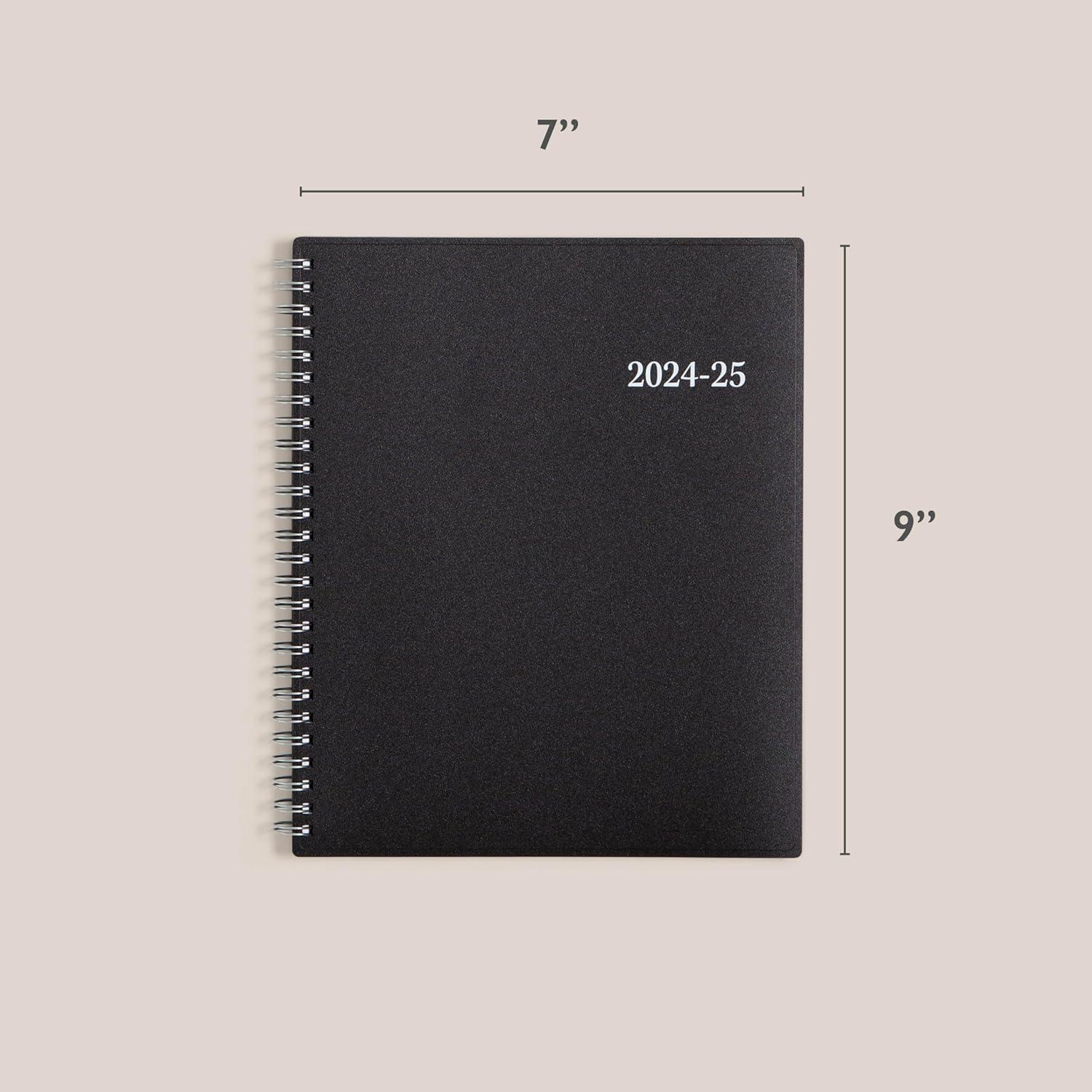 imageBlue Sky 20252026 Weekly and Monthly Academic Year Planner Calendar July June 85quot x 11quot Flexible Cover Wirebound Laminated Tabs Storage Pocket Enterprise Enterprise 20252026 85quot x 11quotEnterprise 20242025
