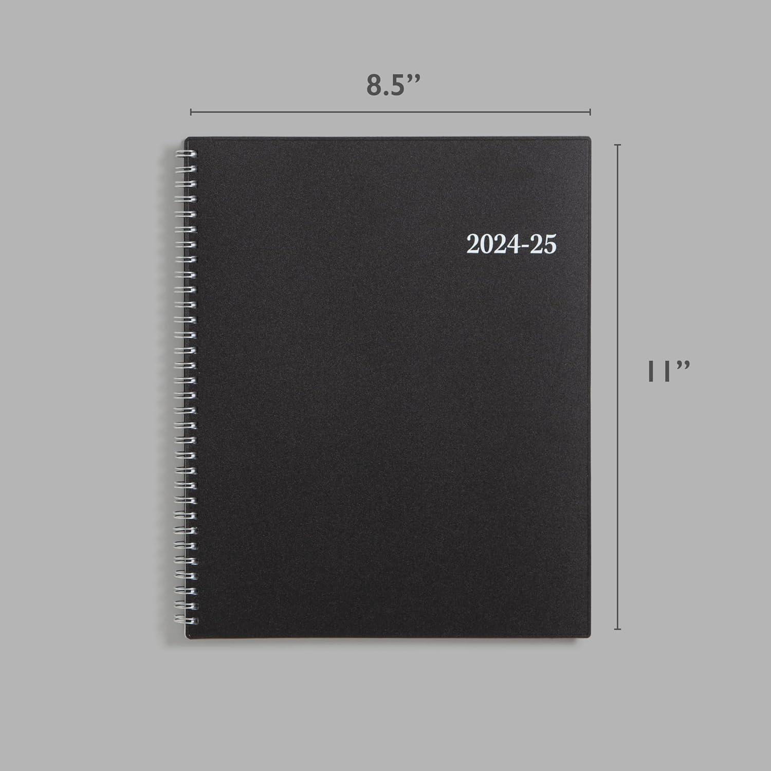 imageBlue Sky 20252026 Weekly and Monthly Academic Year Planner Calendar July June 85quot x 11quot Flexible Cover Wirebound Laminated Tabs Storage Pocket Enterprise Enterprise 20252026 85quot x 11quotEnterprise 20242025