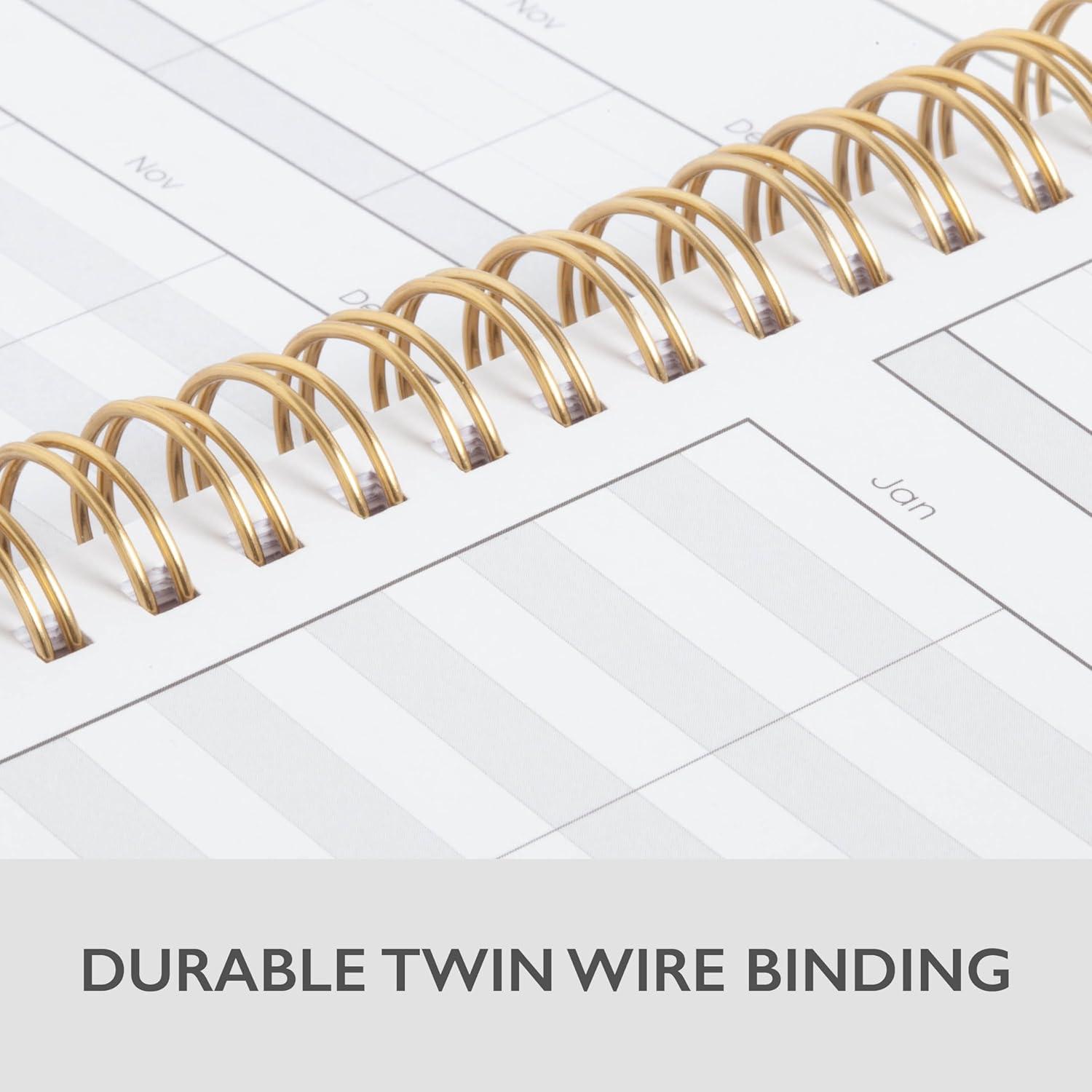 imageBlue Sky 20252026 Weekly and Monthly Academic Year Planner Calendar July 2025 June 2026 5quot x 8quot Faux Leather Cover Wirebound Storage Pocket Laminated Tabs Imperial RoseImperial Rose 20242025