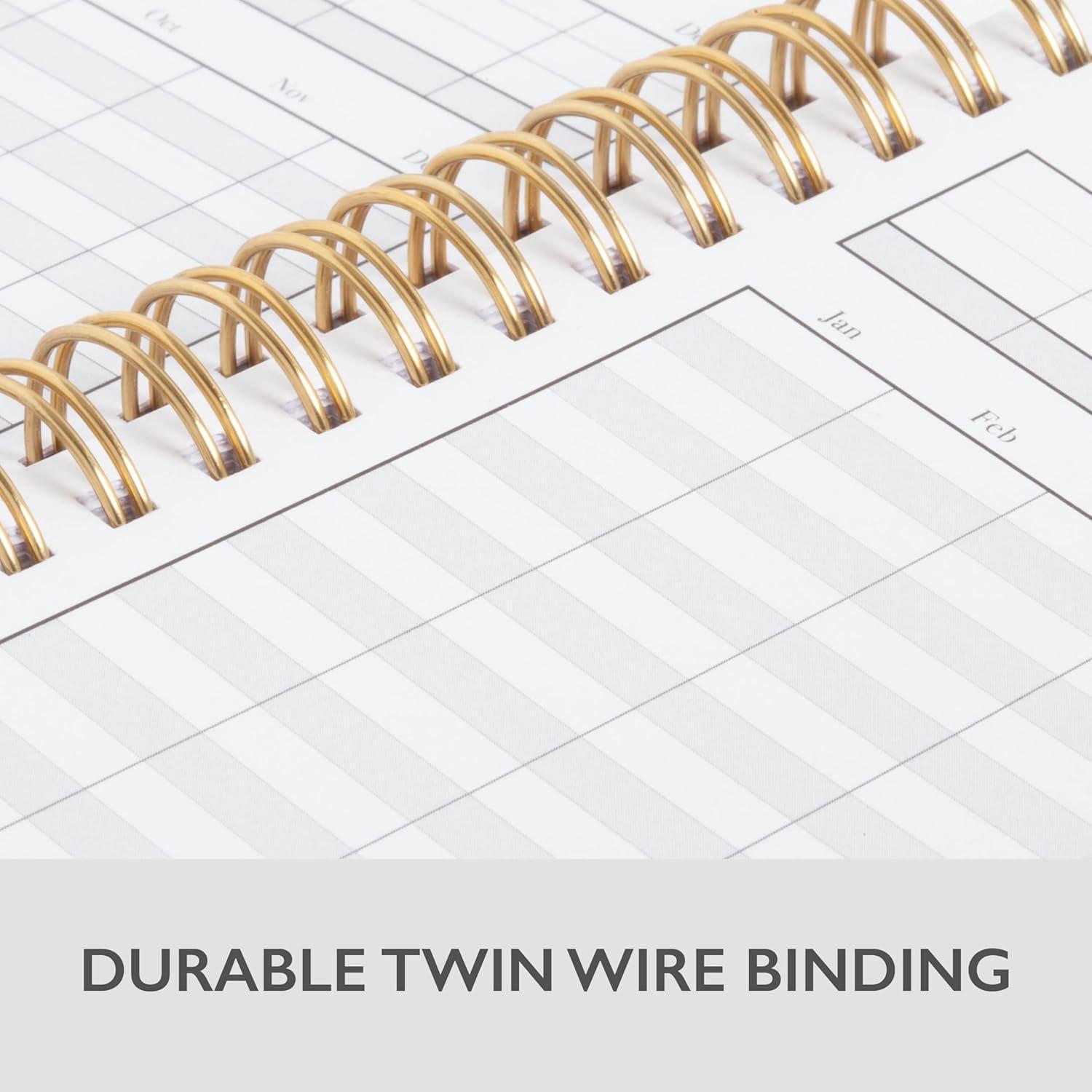 imageBlue Sky 20252026 Weekly and Monthly Academic Year Planner Calendar July 2025 June 2026 5quot x 8quot Faux Leather Cover Wirebound Storage Pocket Laminated Tabs Imperial RoseBlue Haze 20242025