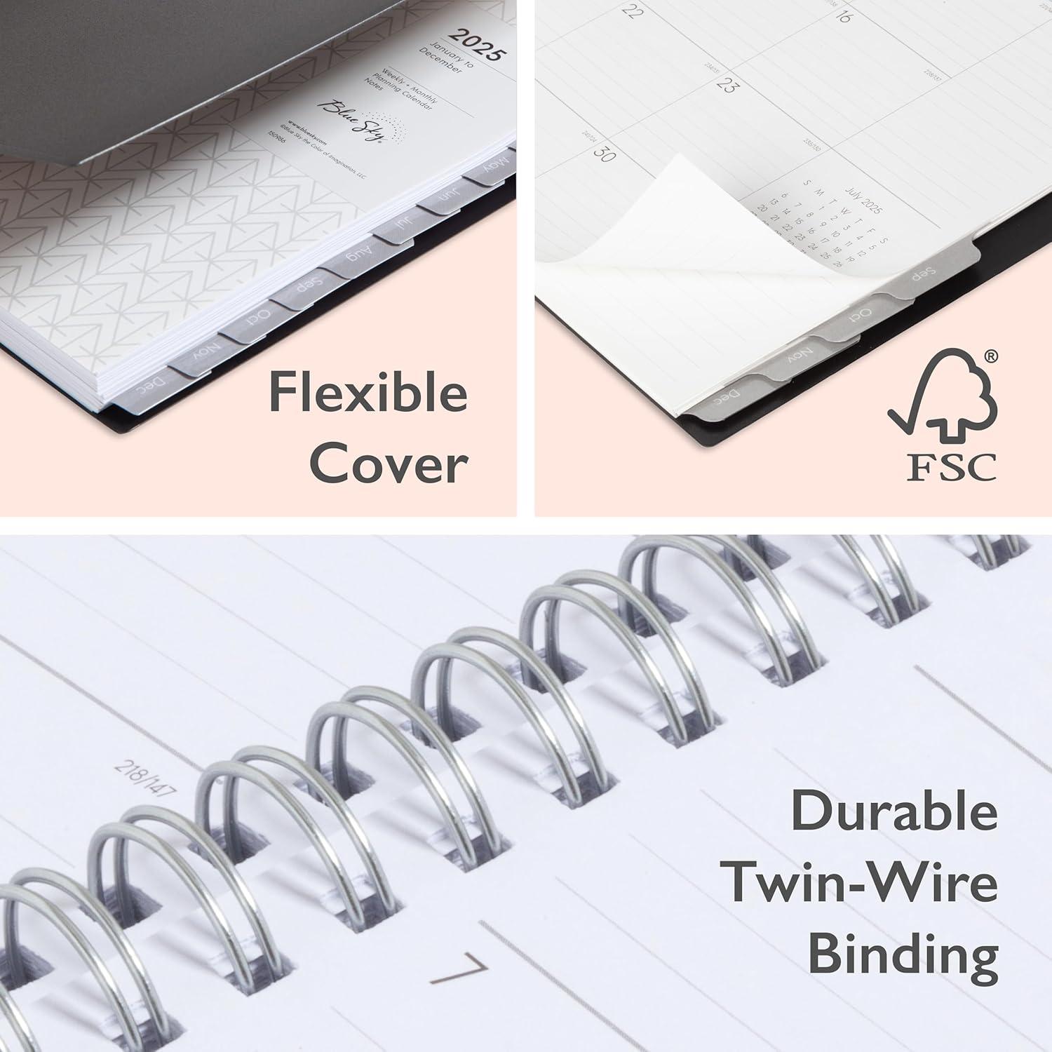 imageBlue Sky 2026 15Month Weekly and Monthly Mini Planner Calendar Includes October 2025 December 2026 3625quot x 6125quot Flexible Cover Wirebound Laminated Tabs EnterpriseEnterprise 2025