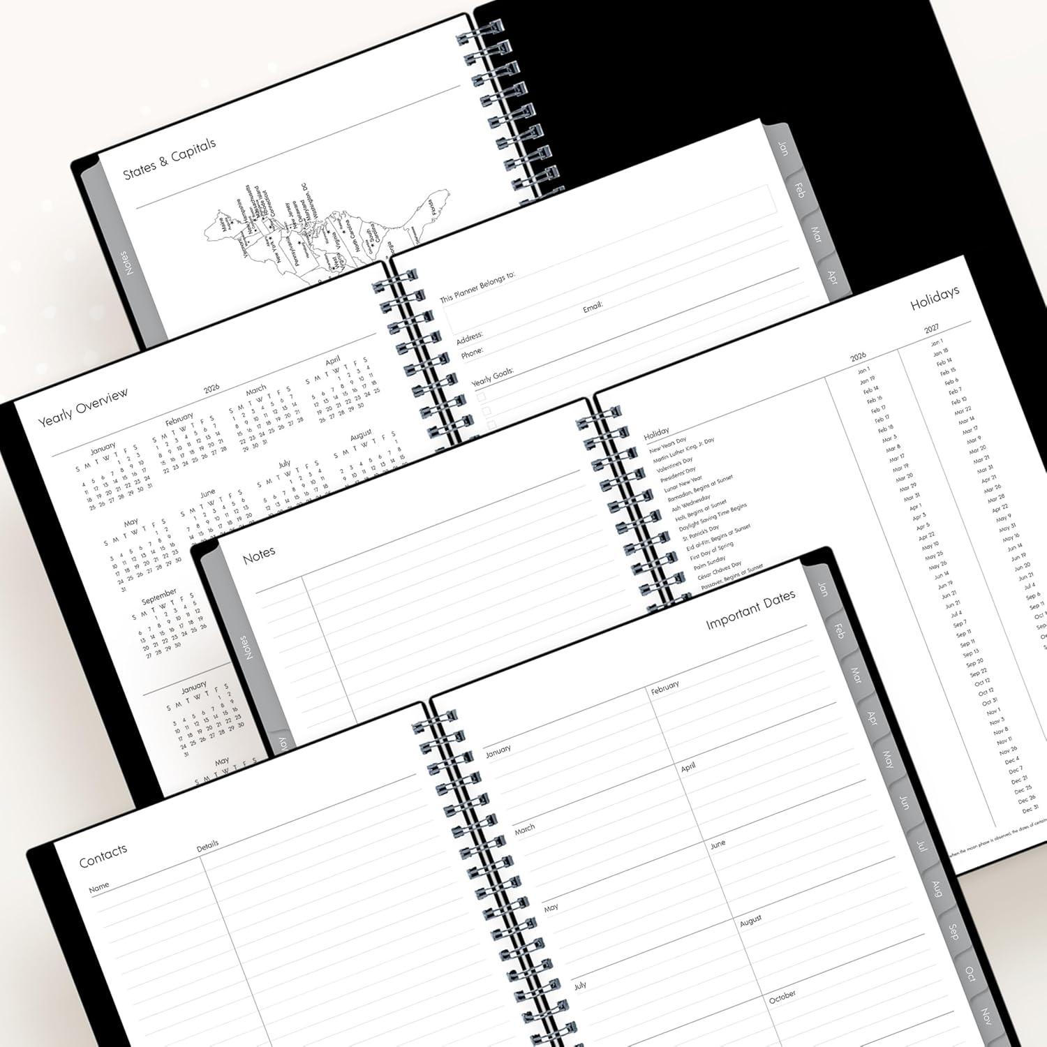 imageBlue Sky 2026 15Month Weekly and Monthly Mini Planner Calendar Includes October 2025 December 2026 3625quot x 6125quot Flexible Cover Wirebound Laminated Tabs EnterpriseEnterprise 2026