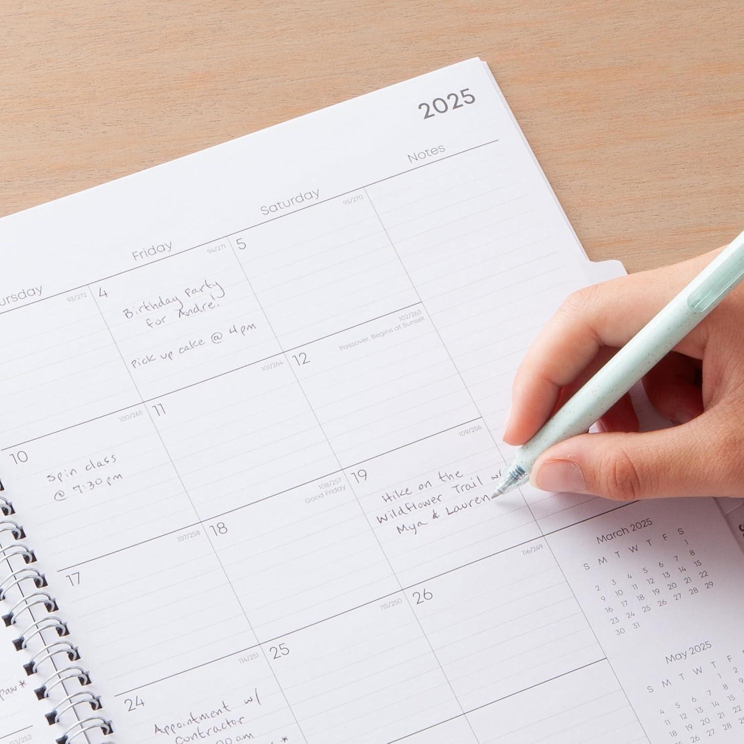 imageBlue Sky 2026 Monthly Planner Calendar January 2026 December 2026 8quot x 10quot Flexible Frosted Cover Laminated Tabs Durable Twin Wire Binding LindleyRue Du Flore 2025