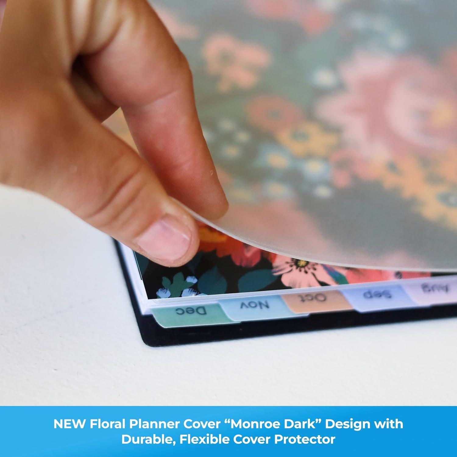 imageBlue Sky 2026 Weekly and Monthly Planner Calendar January 2026 December 2026 5875 x 8625 Flexible Cover Storage Pocket Ruler Colorful Interior Includes Extra 30 Sheets of Notes BlackMonroe Dark 2026