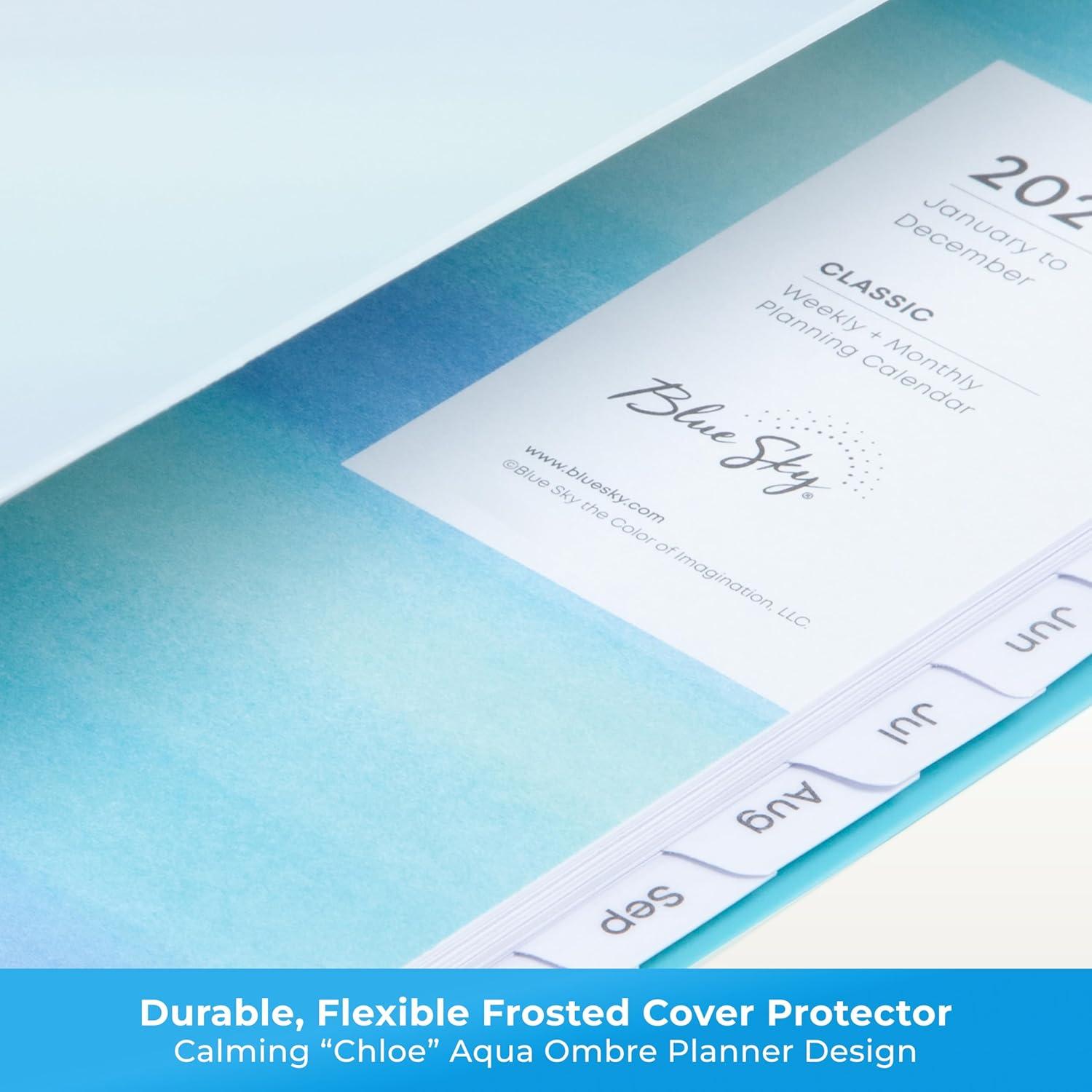 imageBlue Sky 2026 Weekly and Monthly Planner Calendar January 2026 December 2026 5quot x 8quot Flexible Frosted Cover Laminated Tabs Durable Twin Wire Binding ChloeChloe 2026