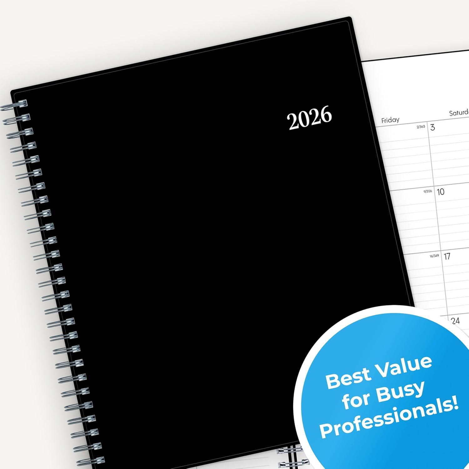 imageBlue Sky 2026 Weekly and Monthly Planner Calendar January 2026 December 2026 8 x 10875 Flexible Cover Laminated Tabs Durable Twin Wire Binding DainianDainian 2026