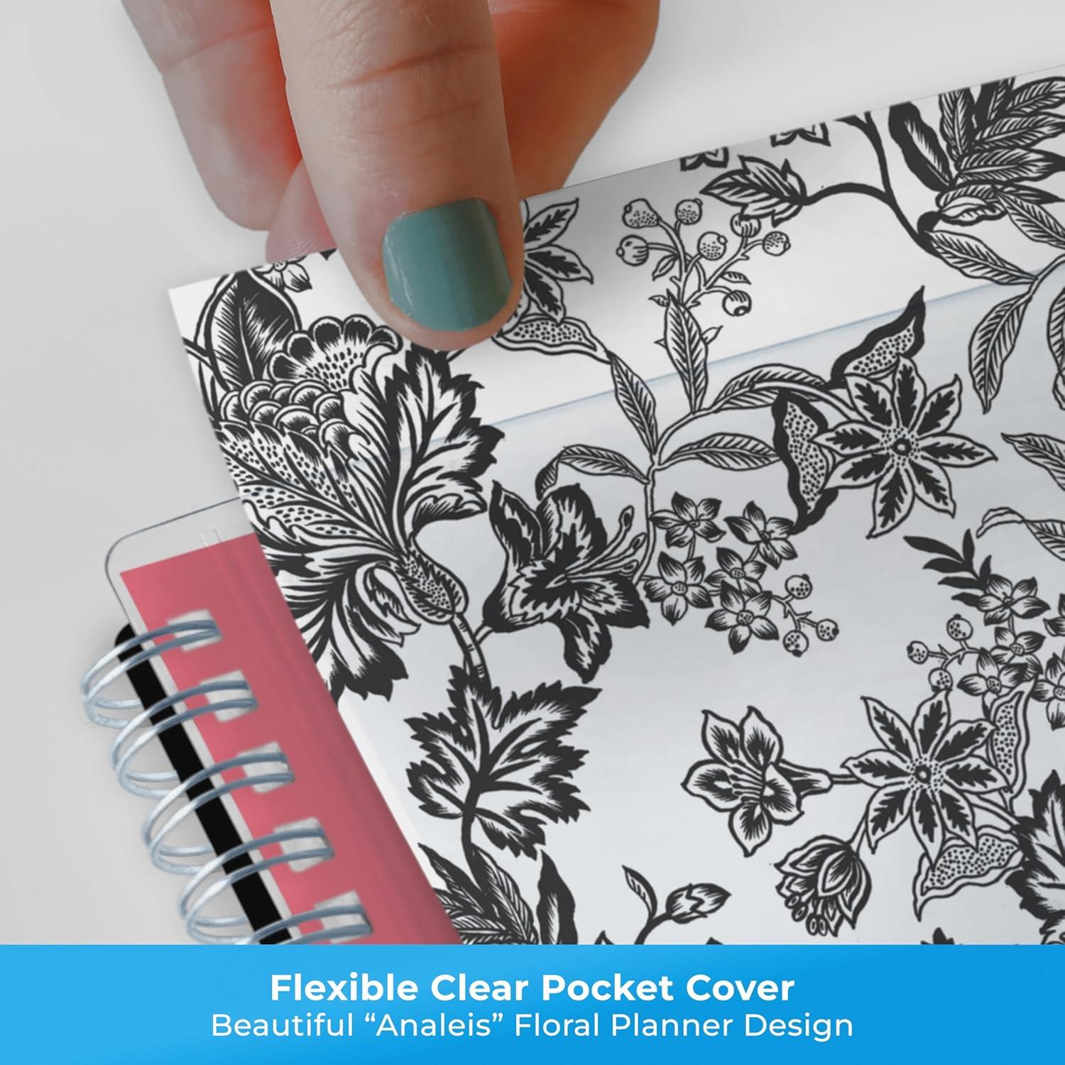 imageBlue Sky 2026 Weekly and Monthly Planner Calendar January 2026 December 2026 85quot x 11quot Clear Pocket Cover Laminated Tabs Durable Twin Wire Binding Storage Pocket AnaleisAnaleis 2026