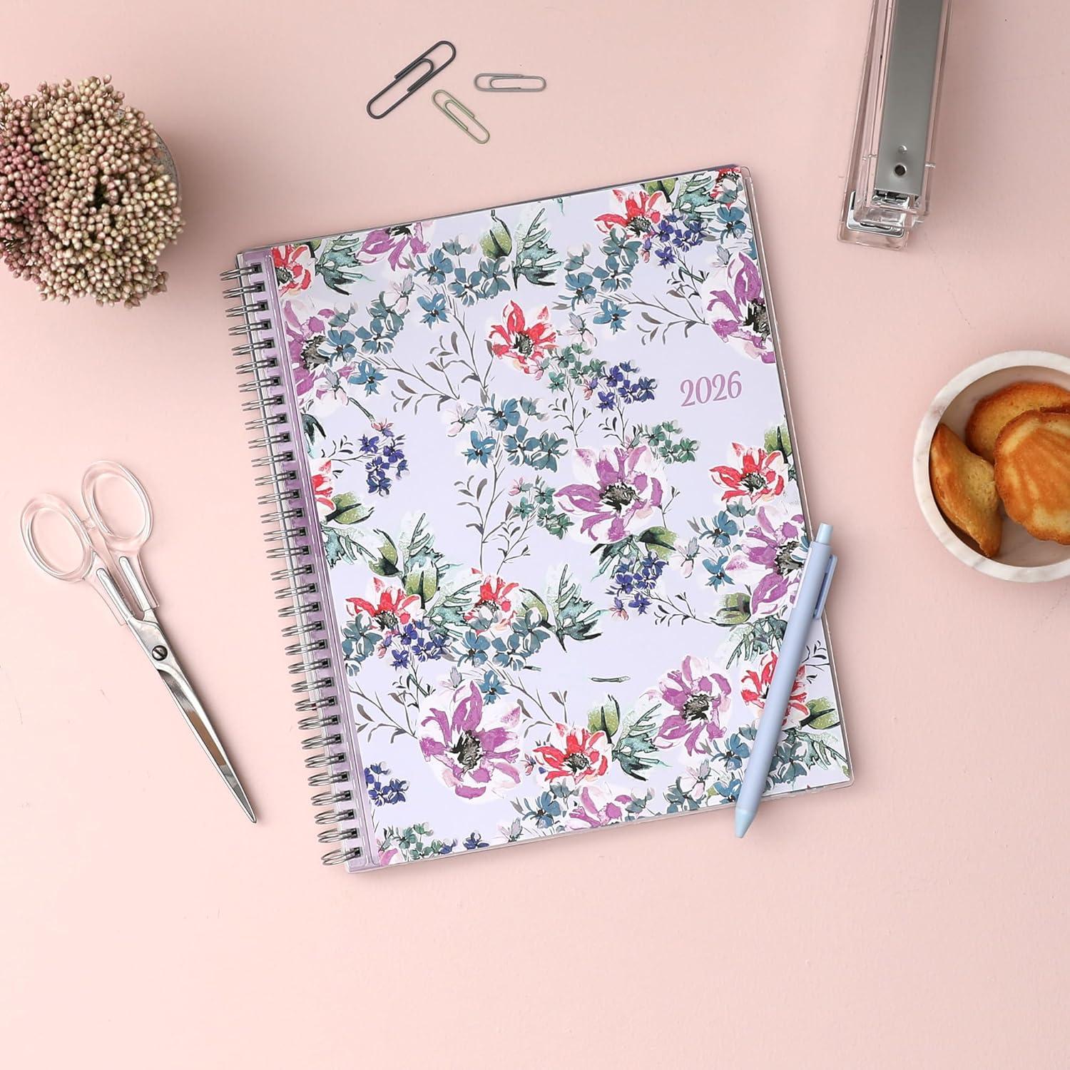 imageBlue Sky 2026 Weekly and Monthly Planner Calendar January 2026 December 2026 85quot x 11quot Clear Pocket Cover Laminated Tabs Durable Twin Wire Binding Storage Pocket LailaLaila 2026