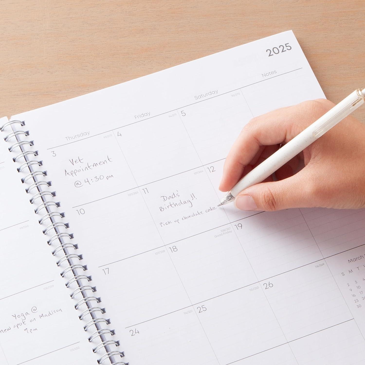 imageBlue Sky 2026 Weekly and Monthly Planner Calendar January 2026 December 2026 85quot x 11quot Clear Pocket Cover Laminated Tabs Durable Twin Wire Binding Storage Pocket LailaLaila