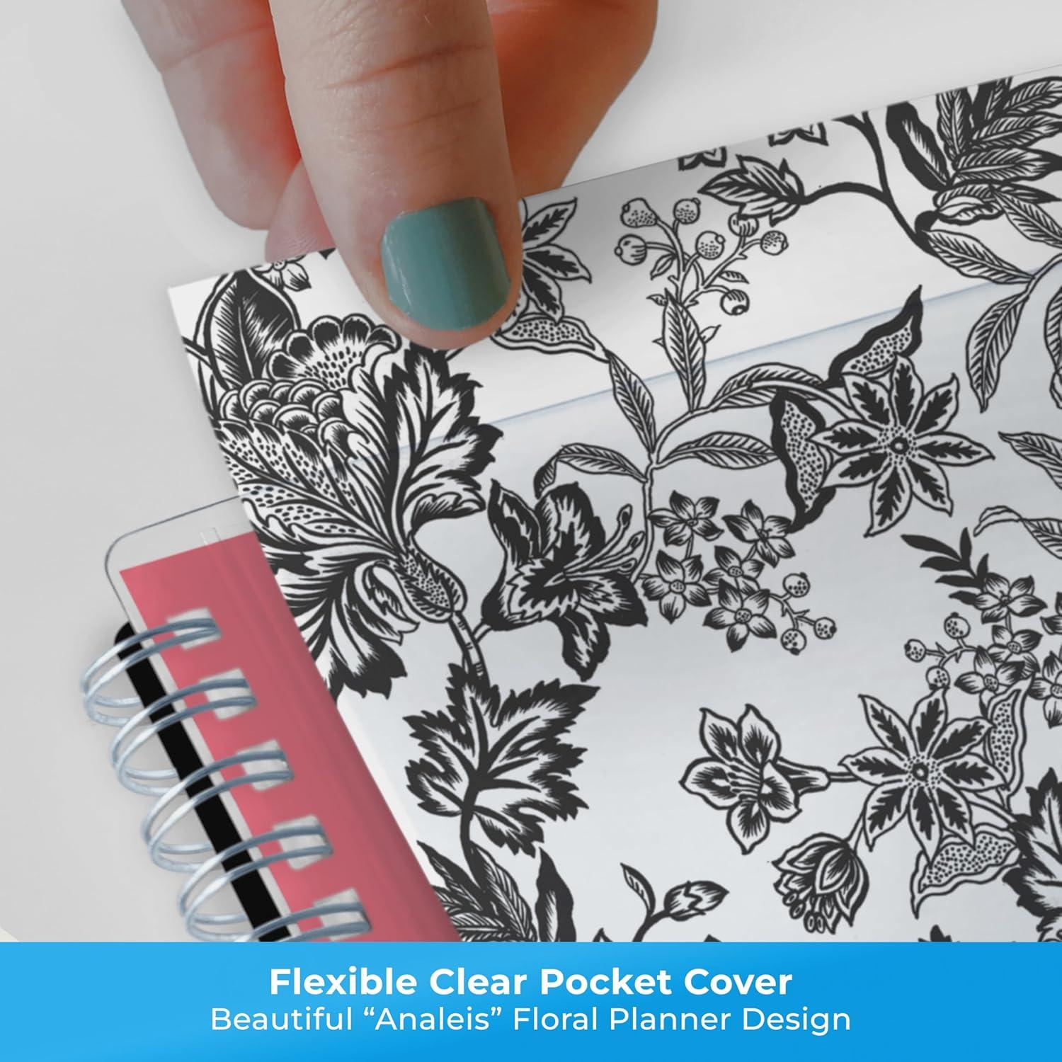 imageBlue Sky 2026 Weekly and Monthly Planner Calendar January 2026 December 2026 85quot x 11quot Clear Pocket Cover Laminated Tabs Durable Twin Wire Binding Storage Pocket AnaleisAnaleis 2026