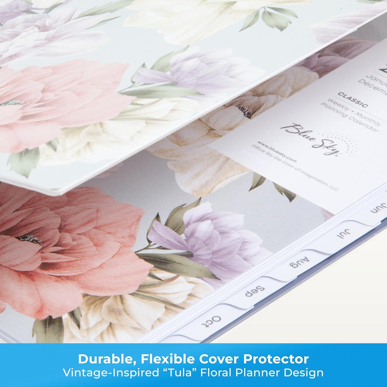 imageBlue Sky 2026 Weekly and Monthly Planner Calendar January 2026 December 2026 85quot x 11quot Flexible Cover Laminated Tabs Durable Twin Wire Binding Storage Pocket TulaTula 2026