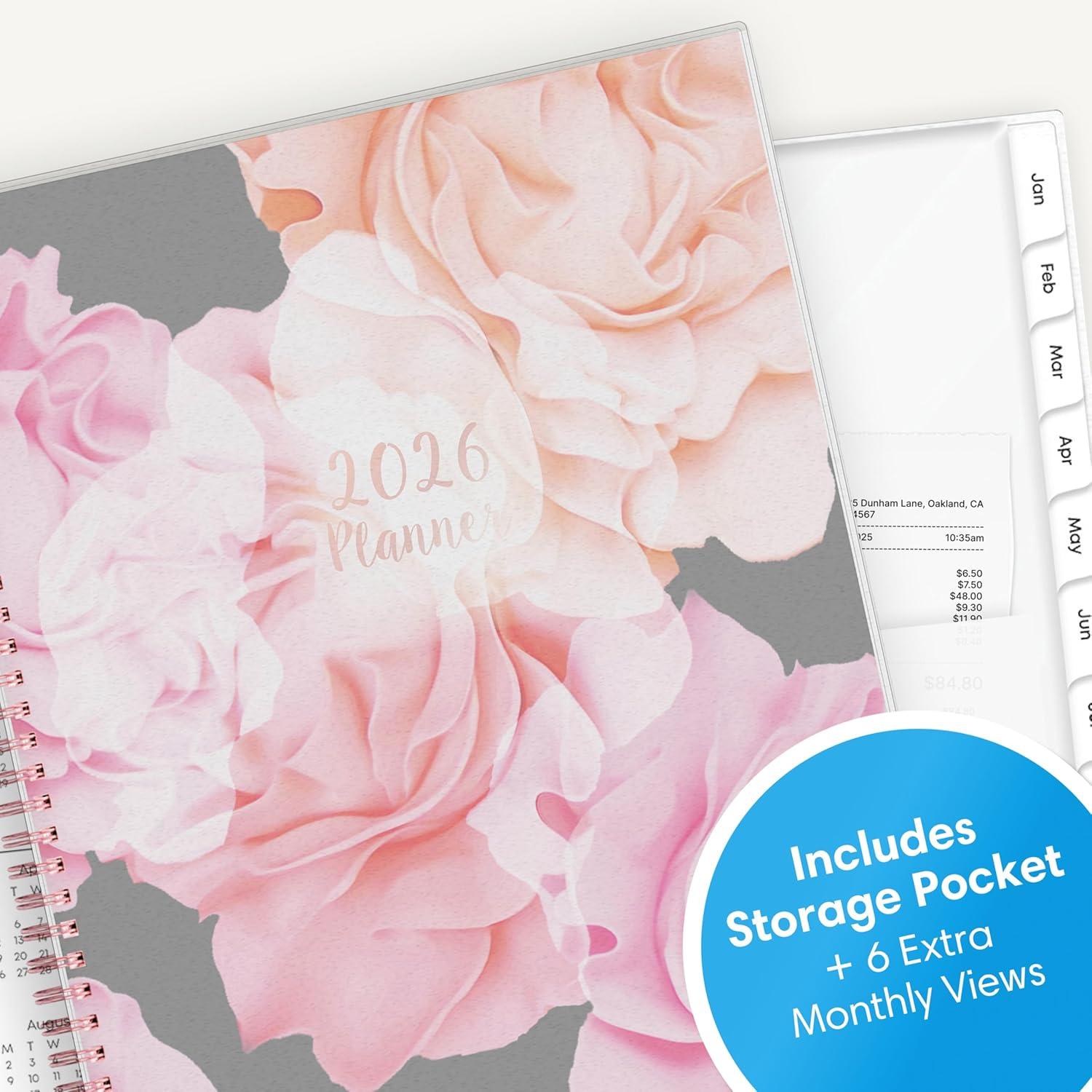 imageBlue Sky 2026 Weekly and Monthly Planner Calendar January 2026 December 2026 85quot x 11quot Flexible Cover Laminated Tabs Durable Twin Wire Binding Storage Pocket JoselynJoselyn 2026