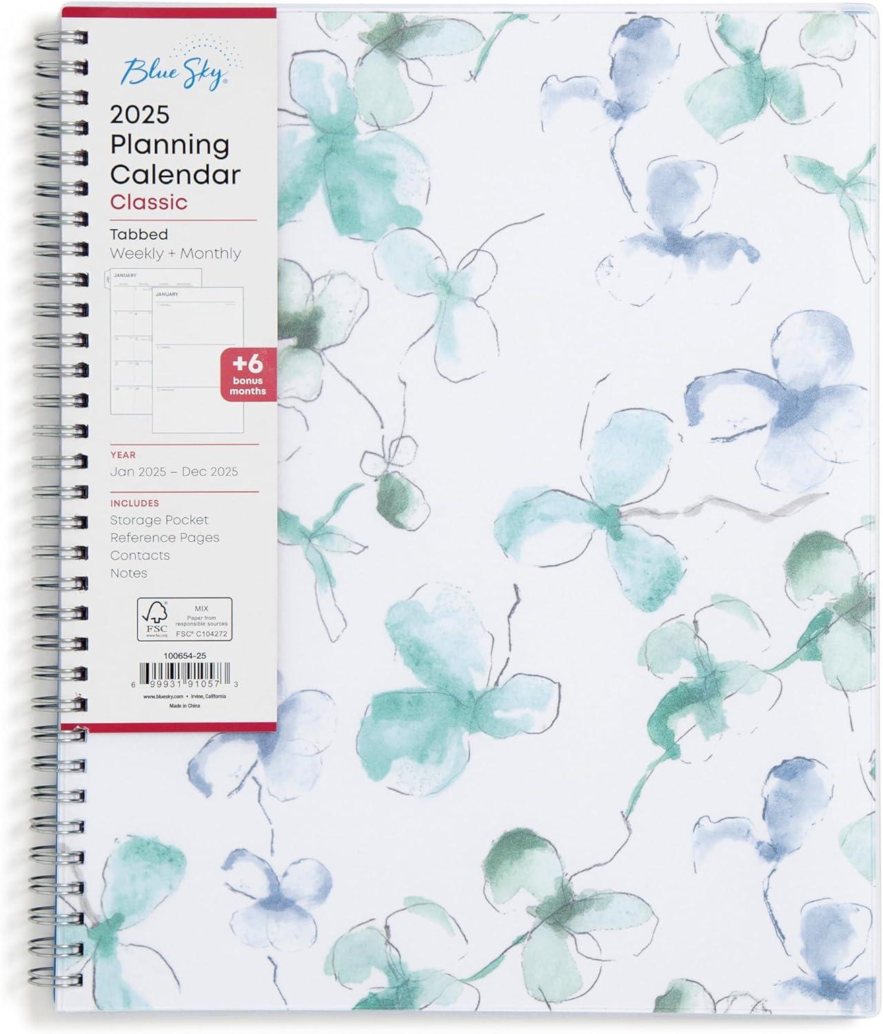 imageBlue Sky 2026 Weekly and Monthly Planner Calendar January 2026 December 2026 85quot x 11quot Flexible Cover Laminated Tabs Durable Twin Wire Binding Storage Pocket LindleyLindley 2025