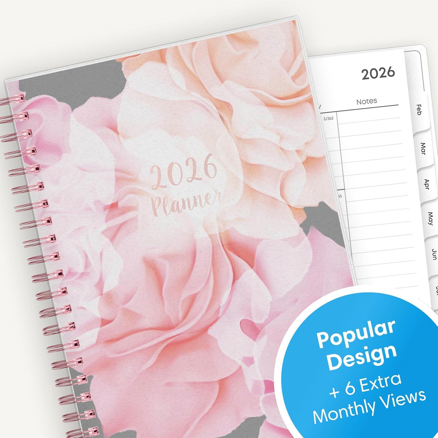 imageBlue Sky 2026 Weekly and Monthly Planner Calendar January 2026 December 2026 85quot x 11quot Flexible Cover Laminated Tabs Durable Twin Wire Binding Storage Pocket JoselynJoselyn 2026