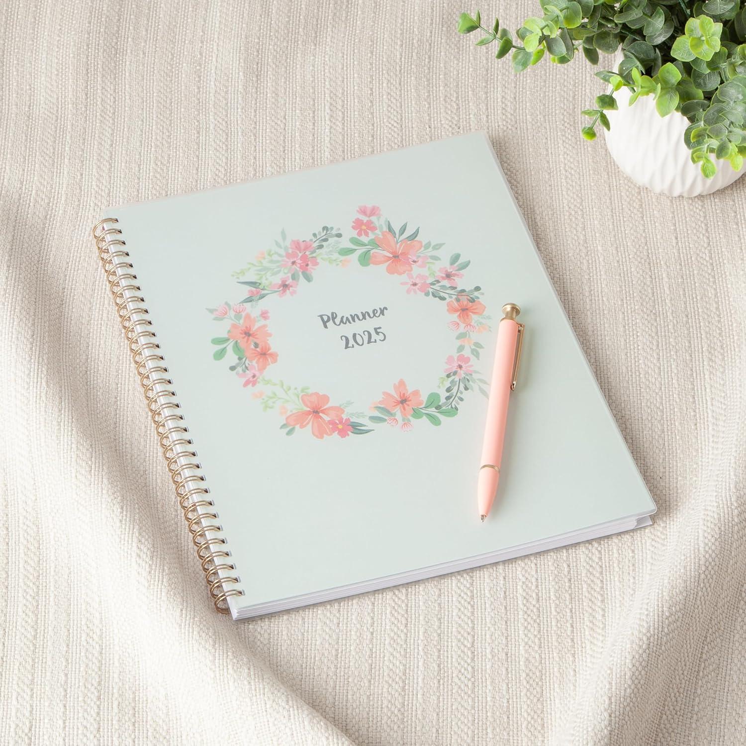 imageBlue Sky 2026 Weekly and Monthly Planner Calendar January 2026 December 2026 85quot x 11quot Flexible Cover Laminated Tabs Durable Twin Wire Binding Storage Pocket LaurelLaurel 2025