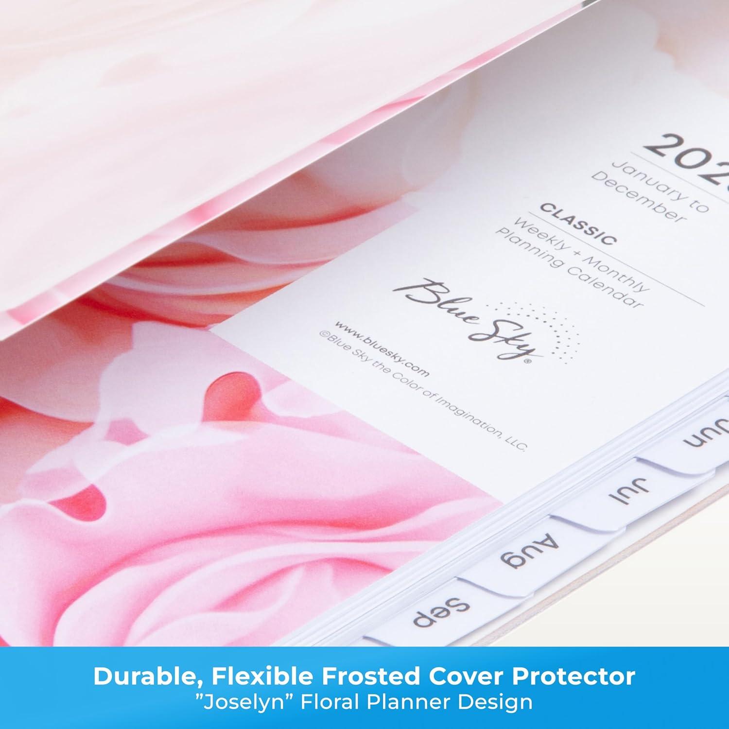 imageBlue Sky 2026 Weekly and Monthly Planner Calendar January 2026 December 2026 85quot x 11quot Flexible Cover Laminated Tabs Durable Twin Wire Binding Storage Pocket JoselynJoselyn 2026