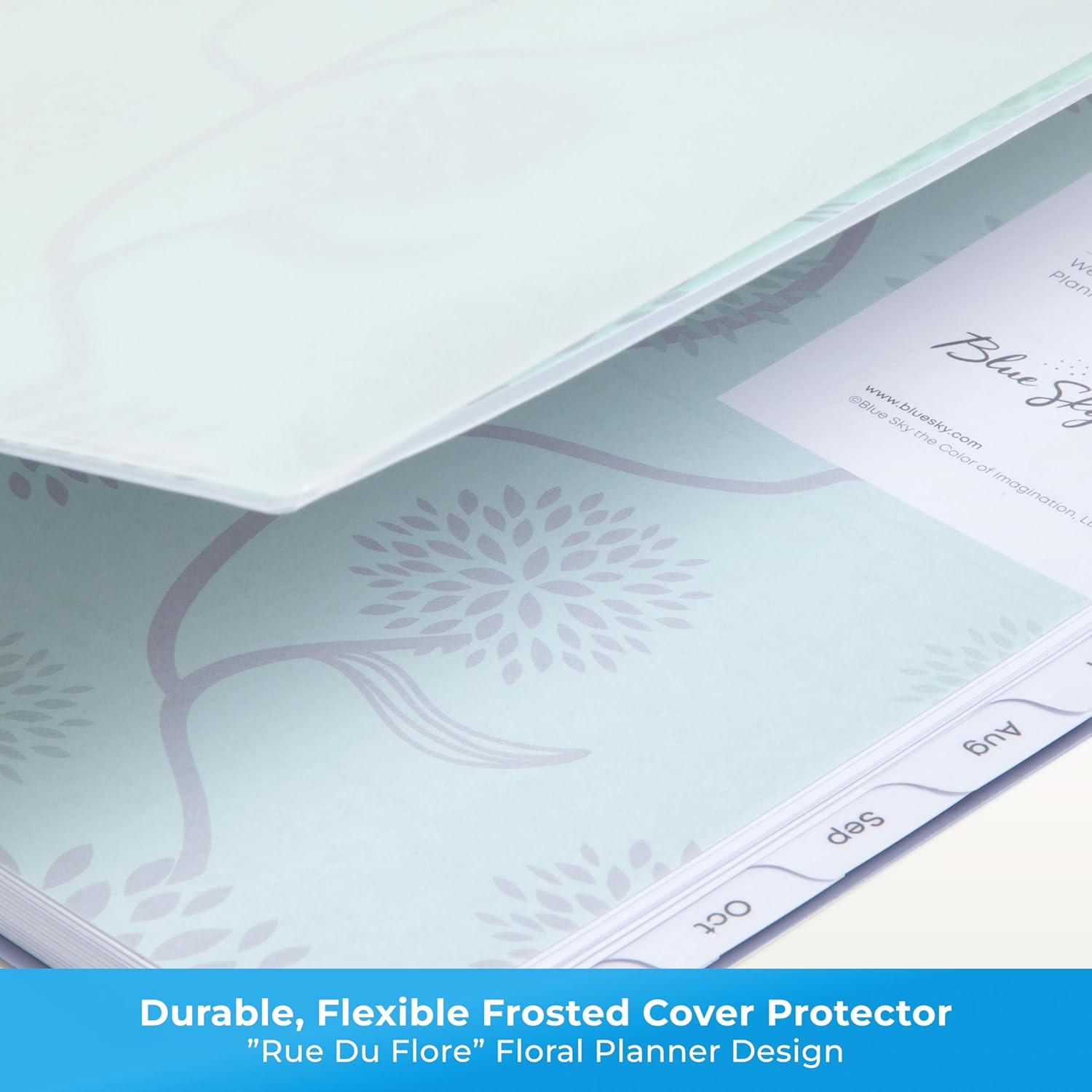 imageBlue Sky 2026 Weekly and Monthly Planner Calendar January 2026 December 2026 85quot x 11quot Flexible Cover Laminated Tabs Durable Twin Wire Binding Storage Pocket Rue Du FloreRue Du Flore 2026