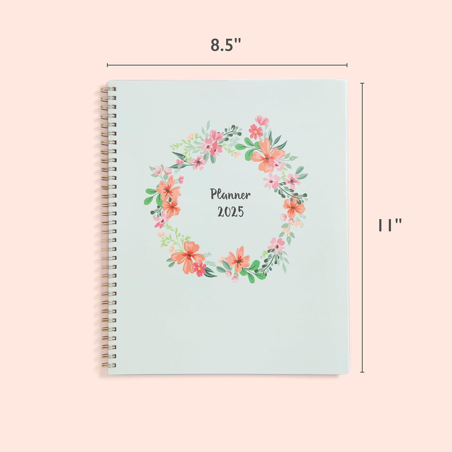 imageBlue Sky 2026 Weekly and Monthly Planner Calendar January 2026 December 2026 85quot x 11quot Flexible Cover Laminated Tabs Durable Twin Wire Binding Storage Pocket LaurelLaurel 2025