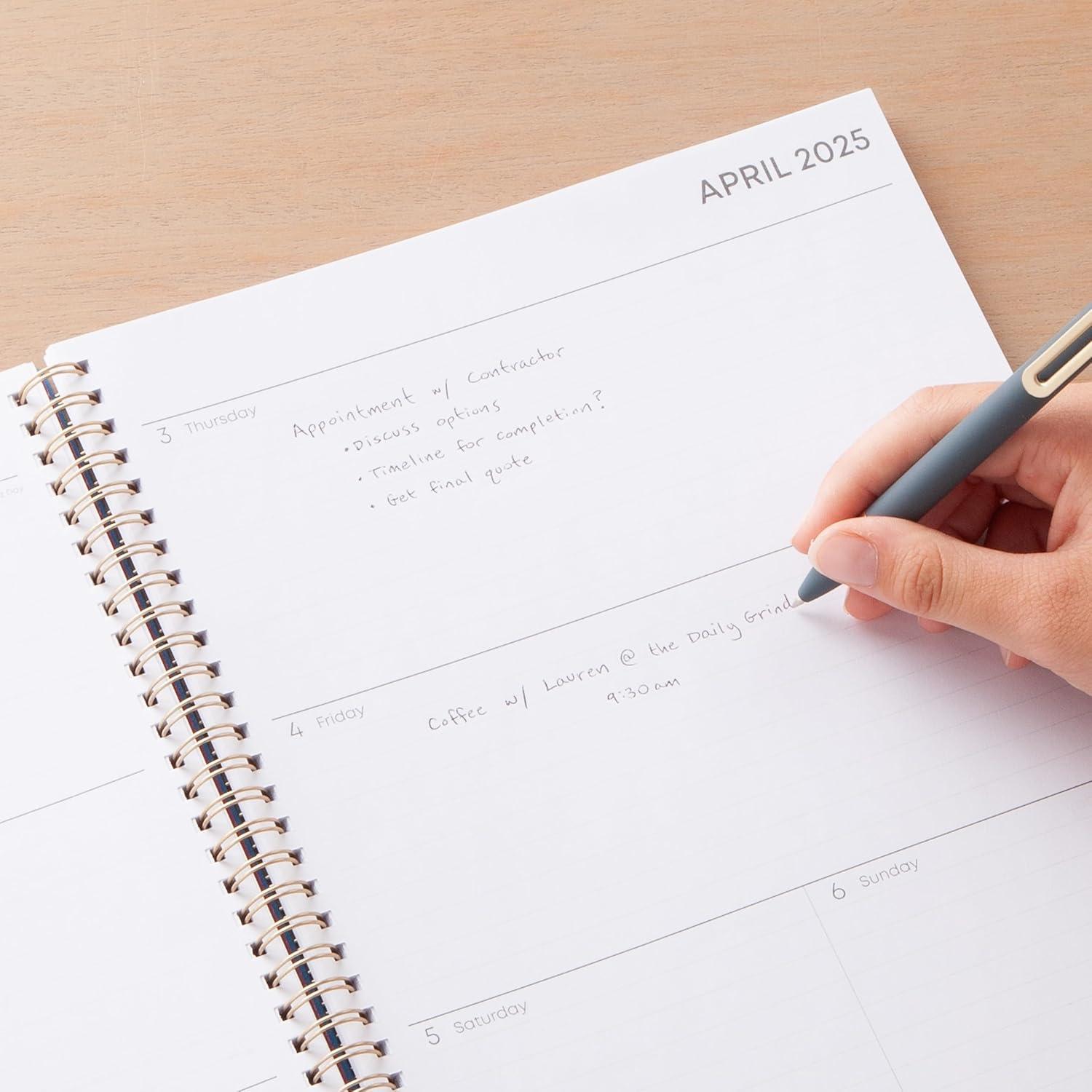 imageBlue Sky 2026 Weekly and Monthly Planner Calendar January 2026 December 2026 85quot x 11quot Flexible Cover Laminated Tabs Durable Twin Wire Binding Storage Pocket Bakah BlueBakah Blue 2025