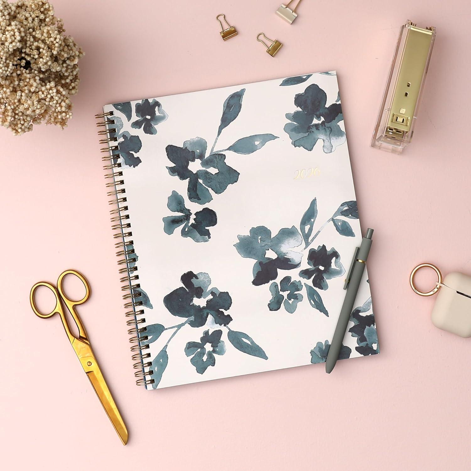 imageBlue Sky 2026 Weekly and Monthly Planner Calendar January 2026 December 2026 85quot x 11quot Flexible Cover Laminated Tabs Durable Twin Wire Binding Storage Pocket Bakah BlueBakah Blue 2026