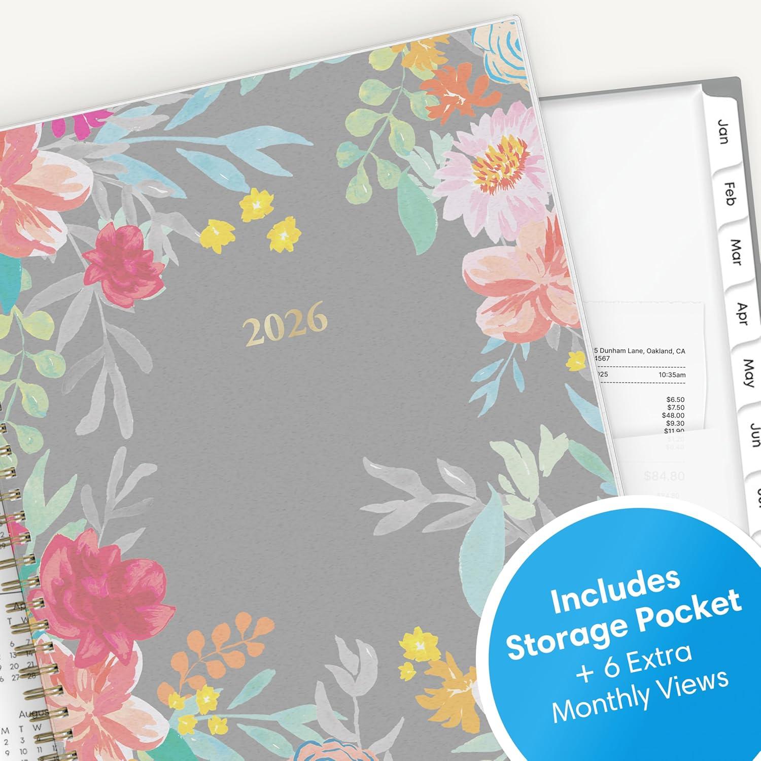 imageBlue Sky 2026 Weekly and Monthly Planner Calendar January 2026 December 2026 85quot x 11quot Flexible Cover Laminated Tabs Durable Twin Wire Binding Storage Pocket SophieSophie 2026