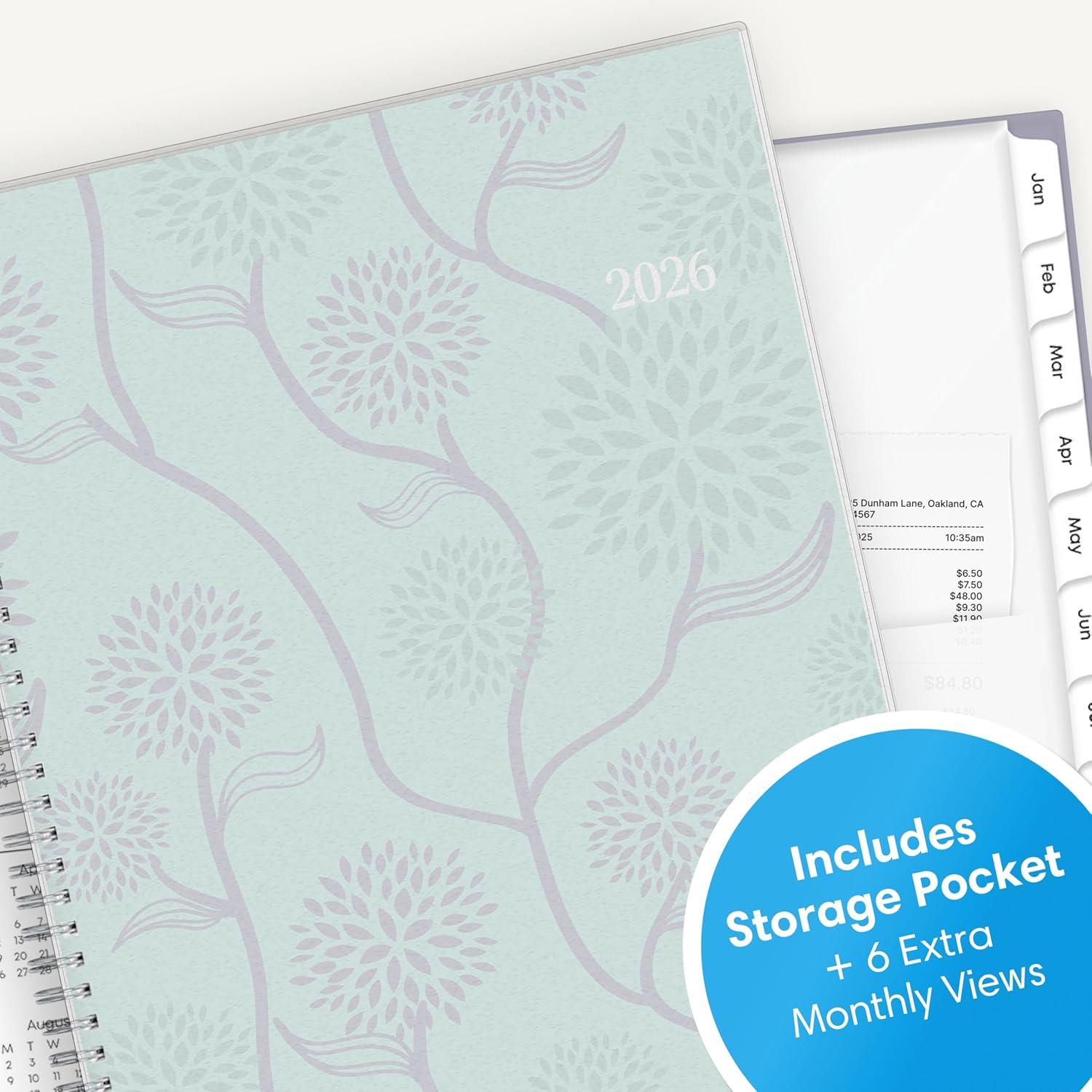 imageBlue Sky 2026 Weekly and Monthly Planner Calendar January 2026 December 2026 85quot x 11quot Flexible Cover Laminated Tabs Durable Twin Wire Binding Storage Pocket Rue Du FloreRue Du Flore 2026