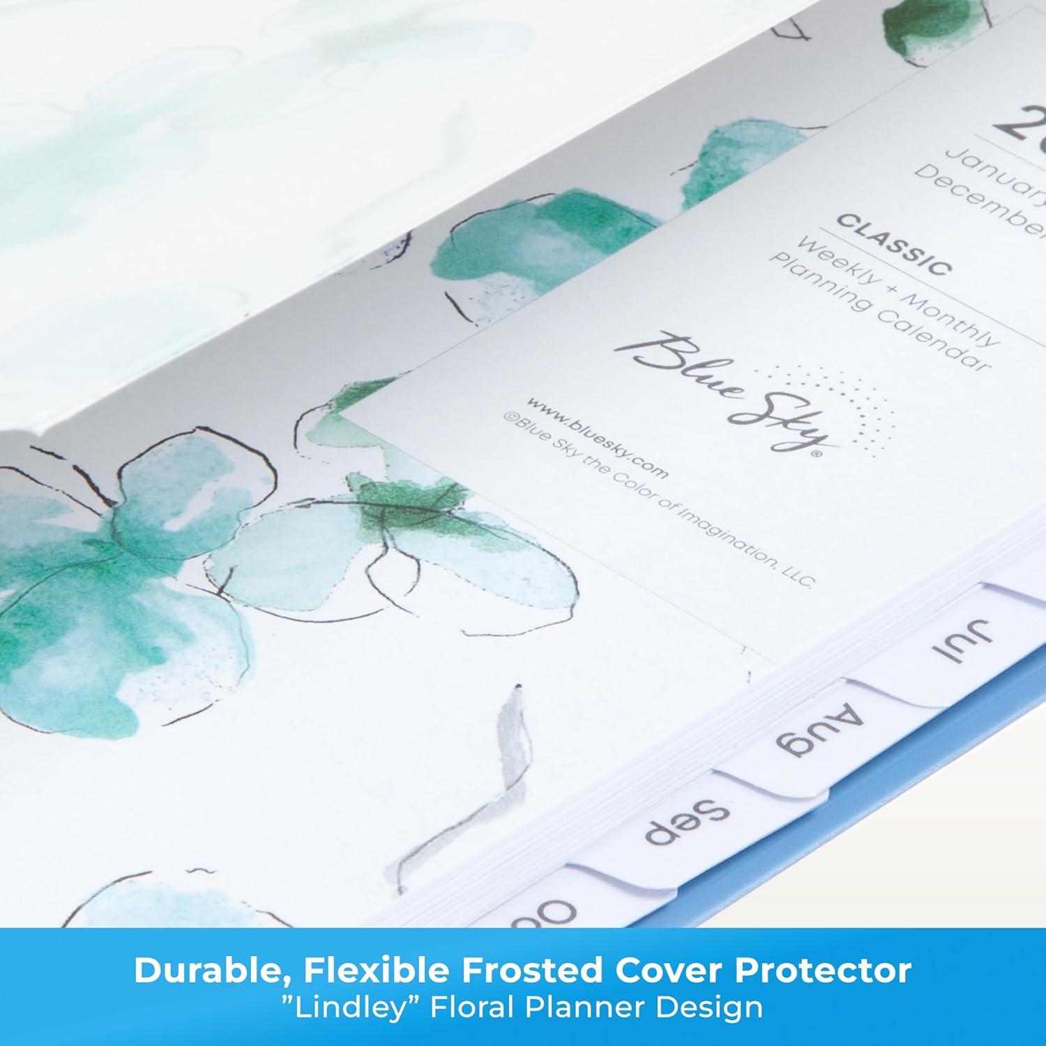 imageBlue Sky 2026 Weekly and Monthly Planner Calendar January 2026 December 2026 85quot x 11quot Flexible Cover Laminated Tabs Durable Twin Wire Binding Storage Pocket LindleyLindley 2026