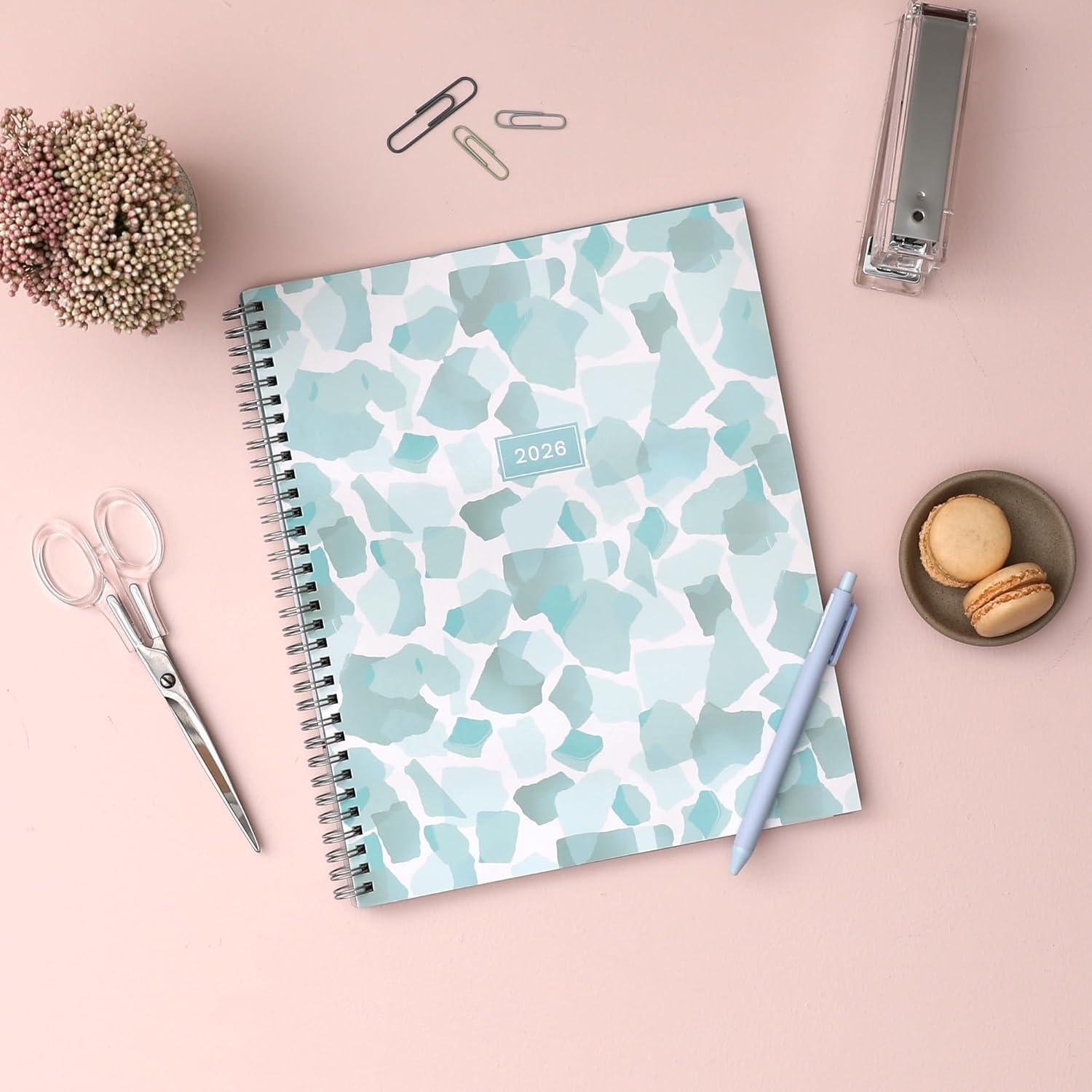 imageBlue Sky 2026 Weekly and Monthly Planner Calendar January 2026 December 2026 85quot x 11quot Flexible Frosted Cover Laminated Tabs Durable Twin Wire Binding Storage Pocket AmitzaAmitza 2026