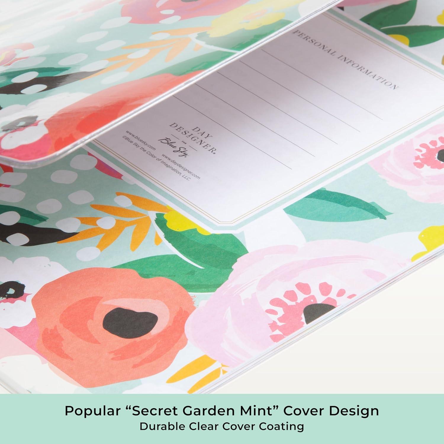 imageBlue Sky Day Designer 2026 Monthly Planner Calendar January 2026 December 2026 85quot x 11quot Clear Flexible Cover Stapled Binding Secret Garden MintSecret Garden Mint 2026