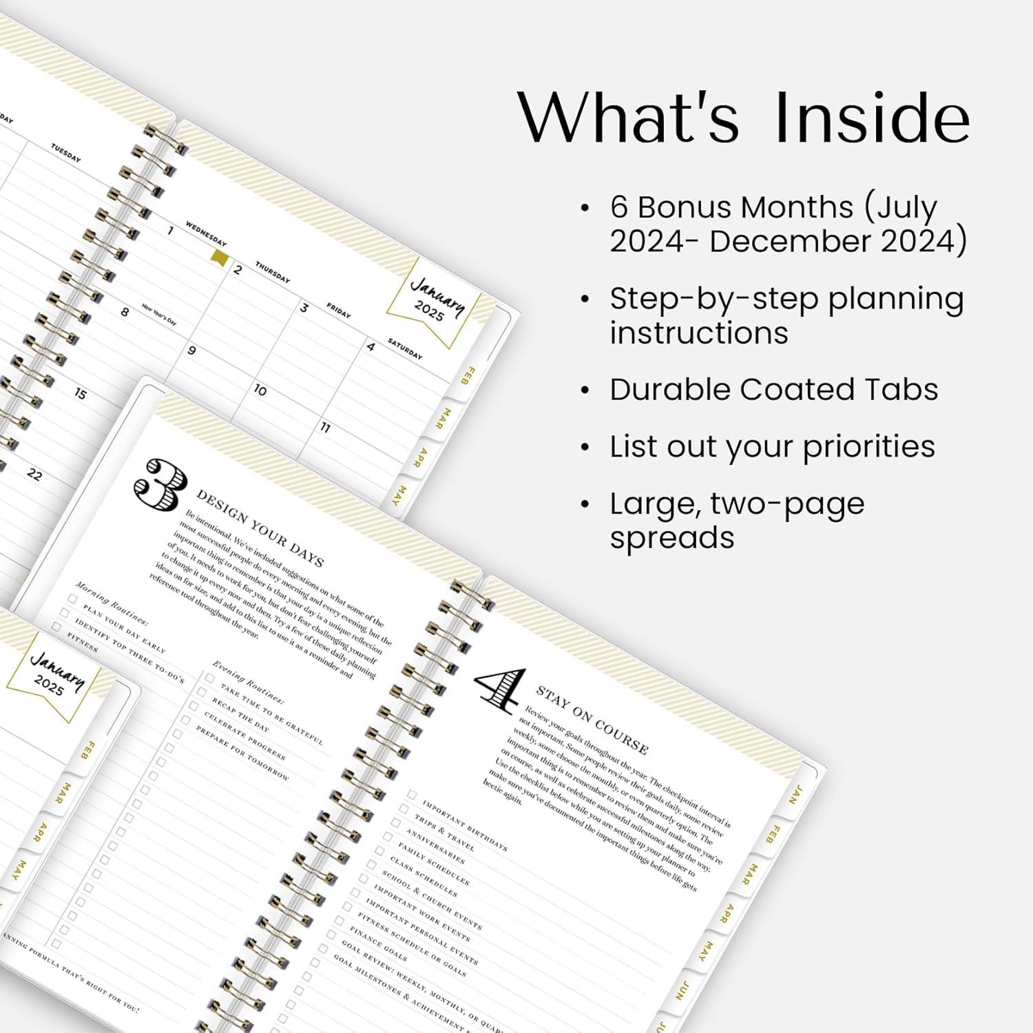 imageBlue Sky Day Designer 2026 Weekly and Monthly Planner Calendar January 2026 December 2026 5quot x 8quot Clear Pocket Cover Durable Twin Wire Binding Includes Storage Pocket Stickers Peyton NavyPeyton Navy 2025