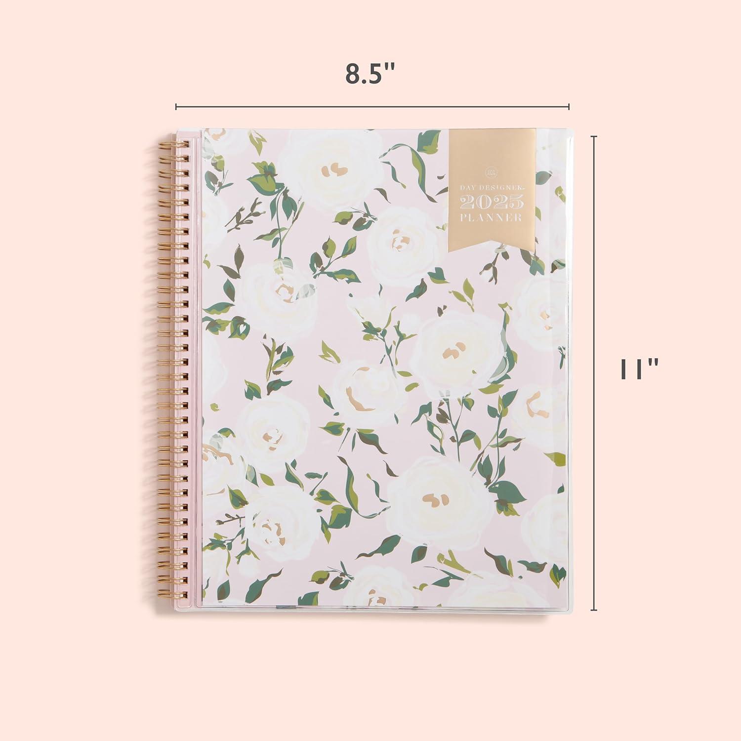 imageBlue Sky Day Designer 2026 Weekly and Monthly Planner Calendar January 2026 December 2026 5quot x 8quot Clear Pocket Cover Durable Twin Wire Binding Includes Storage Pocket Stickers Coming Up RosesComing Up Roses 2025