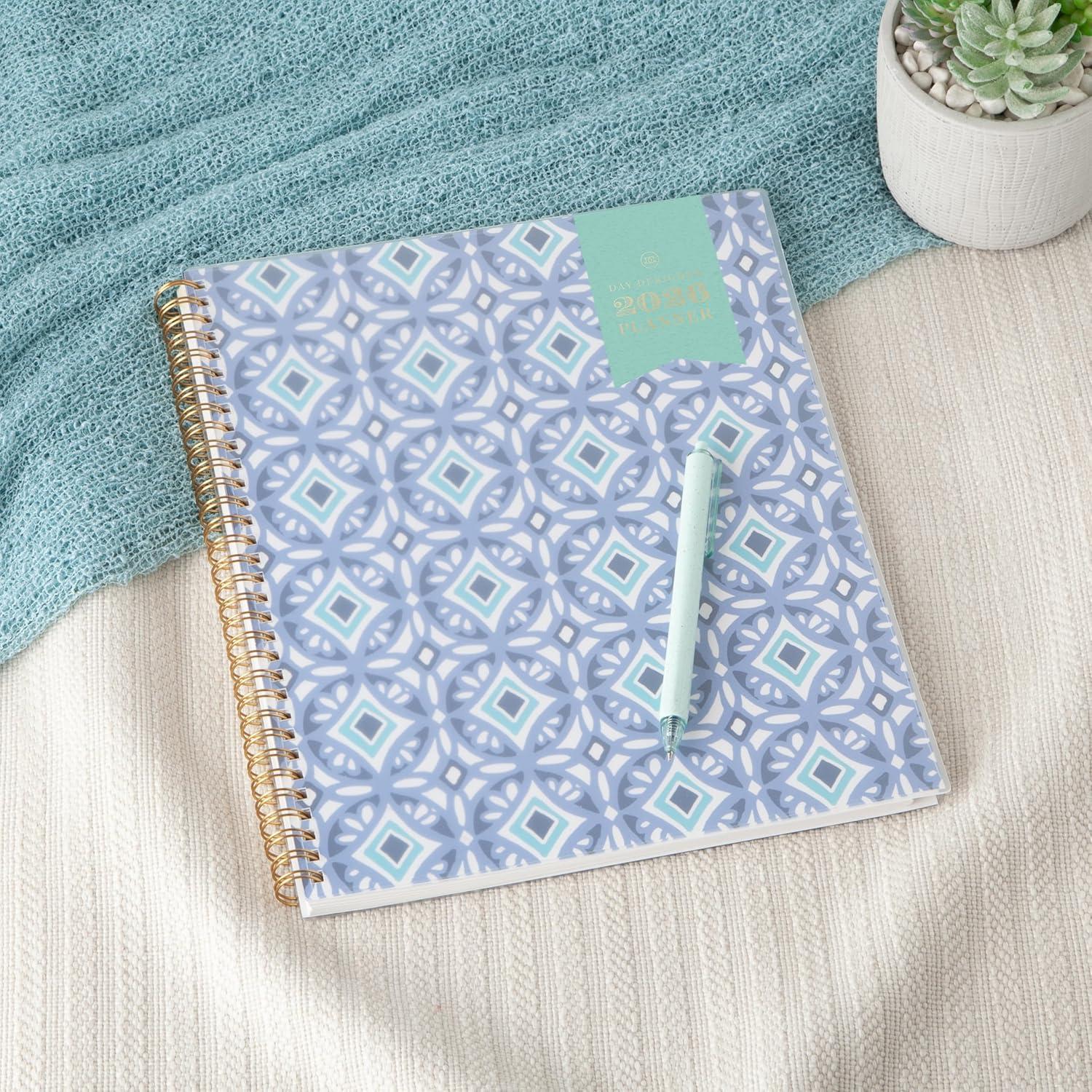 imageBlue Sky Day Designer 2026 Weekly and Monthly Planner Calendar January 2026 December 2026 5quot x 8quot Flexible Cover Durable Twin Wire Binding Includes Storage Pocket Stickers TileTile 2026