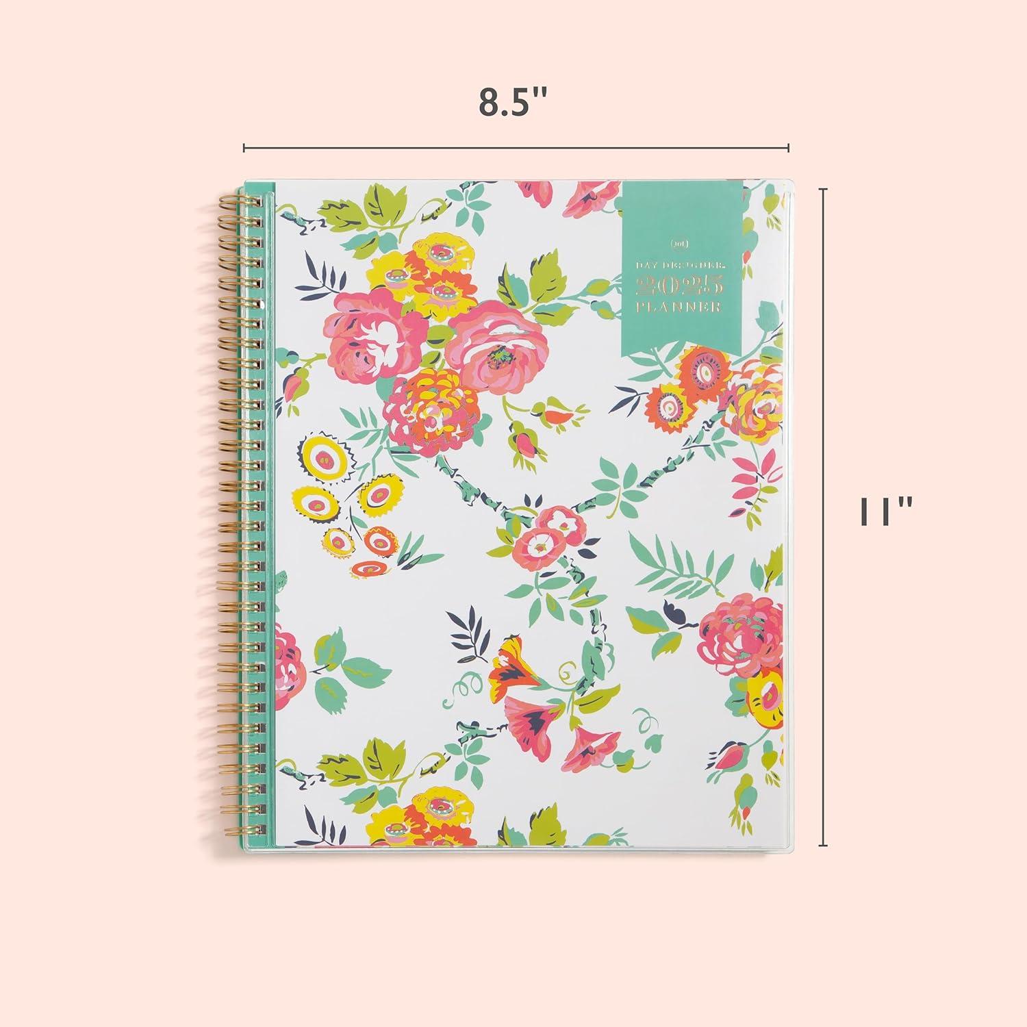 imageBlue Sky Day Designer 2026 Weekly and Monthly Planner Calendar January 2026 December 2026 85quot x 11quot Clear Pocket Cover Durable Twin Wire Binding Includes Storage Pocket Stickers Peyton WhitePeyton White 2025