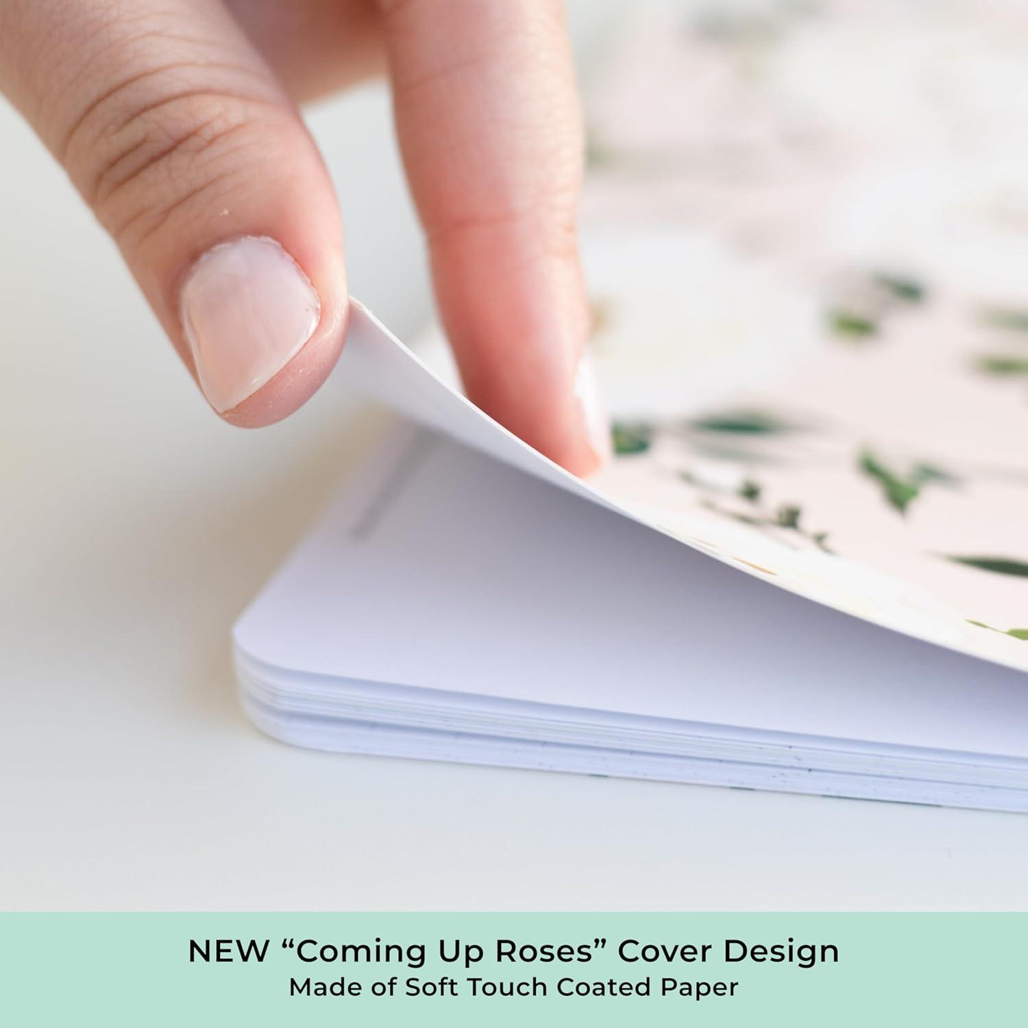 imageBlue Sky Day Designer 24 Month 2026 Monthly Planner Calendar January 2026 December 2027 85quot x 11quot Flexible Cover Stapled Binding Swiss Dot BlackComing Up Roses 2026