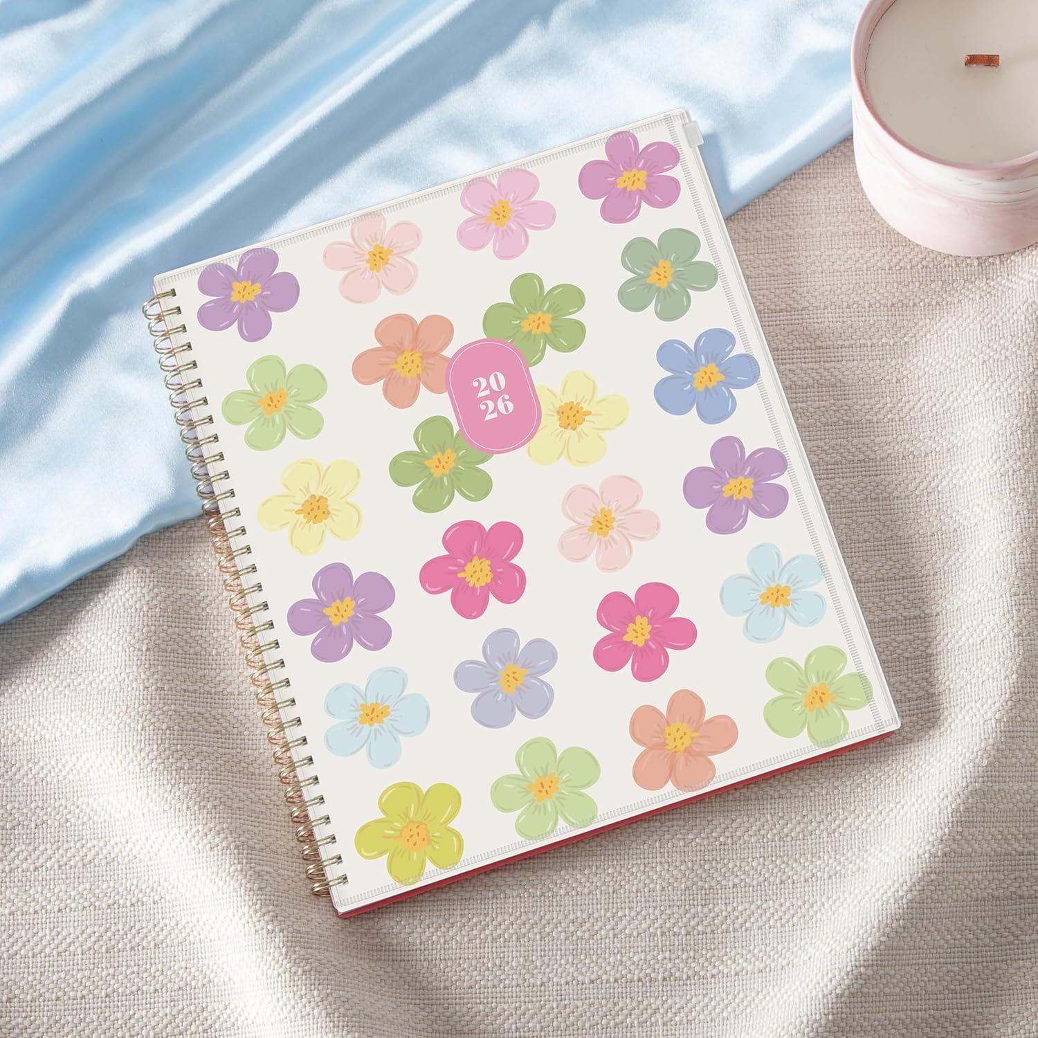 imageBlue Sky Gen Z 2026 Weekly and Monthly Planner Calendar January 2026 December 2026 85quot x 11quot Flexible Cover With Zip Pouch Durable Twin Wire Binding Laminated Tabs Storage Pocket CapriCapri 2026