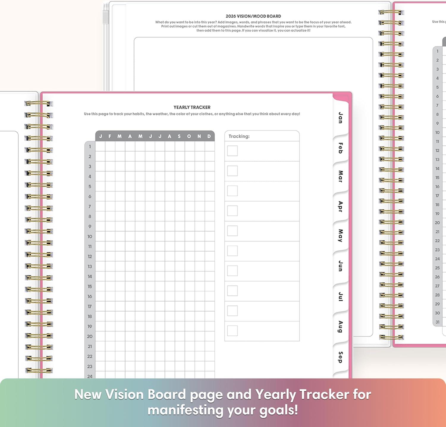imageBlue Sky Gen Z 2026 Weekly and Monthly Planner Calendar January 2026 December 2026 85quot x 11quot Flexible Cover With Zip Pouch Durable Twin Wire Binding Laminated Tabs Storage Pocket CapriCapri 2026