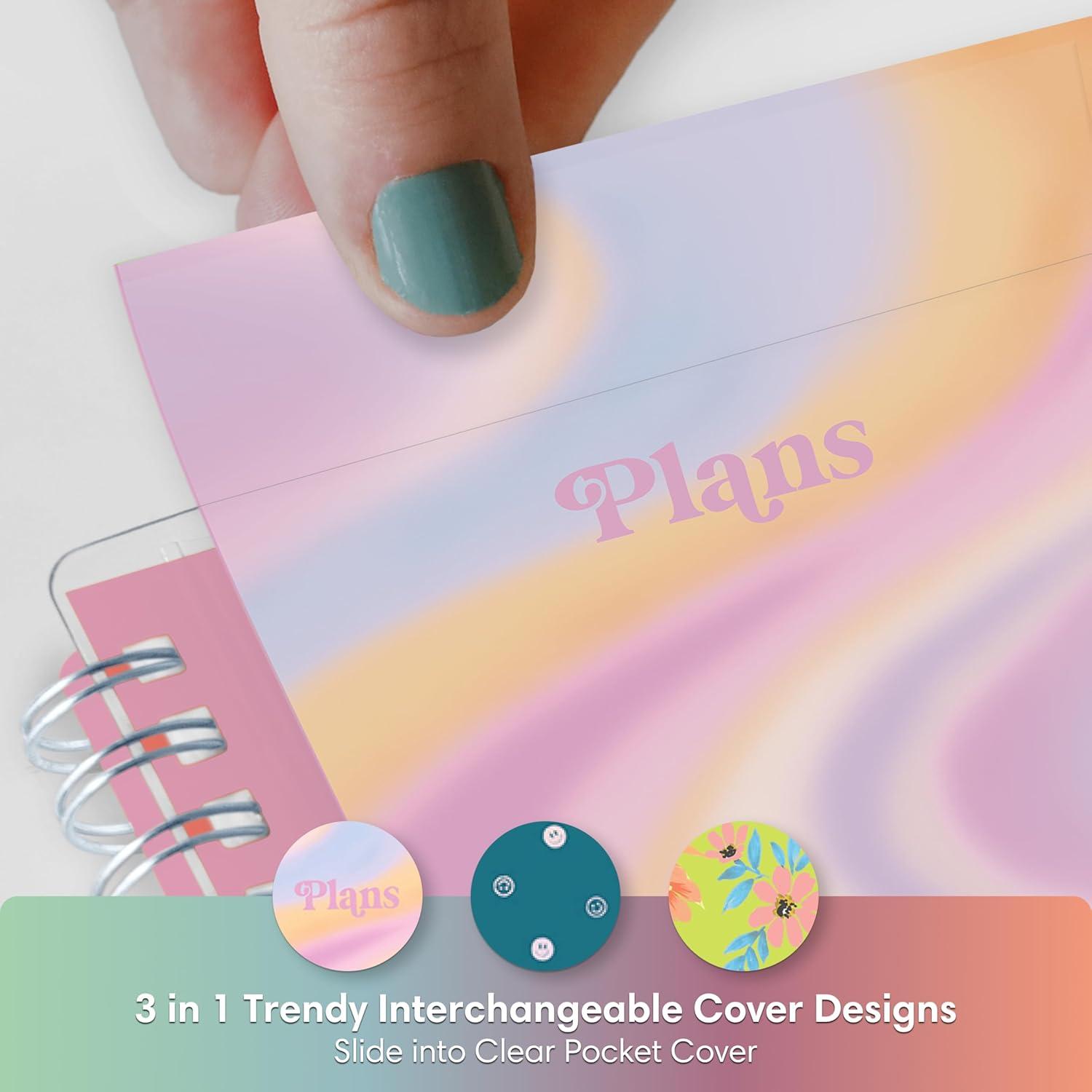 imageBlue Sky Gen Z 2026 Weekly and Monthly Planner Calendar January 2026 December 2026 85quot x 11quot Flexible Interchangeable Cover Durable Twin Wire Binding Laminated Tabs Storage Pocket EuropaEuropa 2026