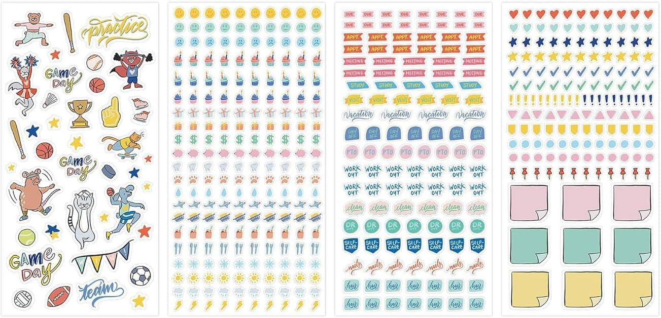 imageBlue Sky Holidays ampamp Seasons 1200 Sticker Pack Planner and Calendar Pack 449 x 906 Full Color 24 Sheets