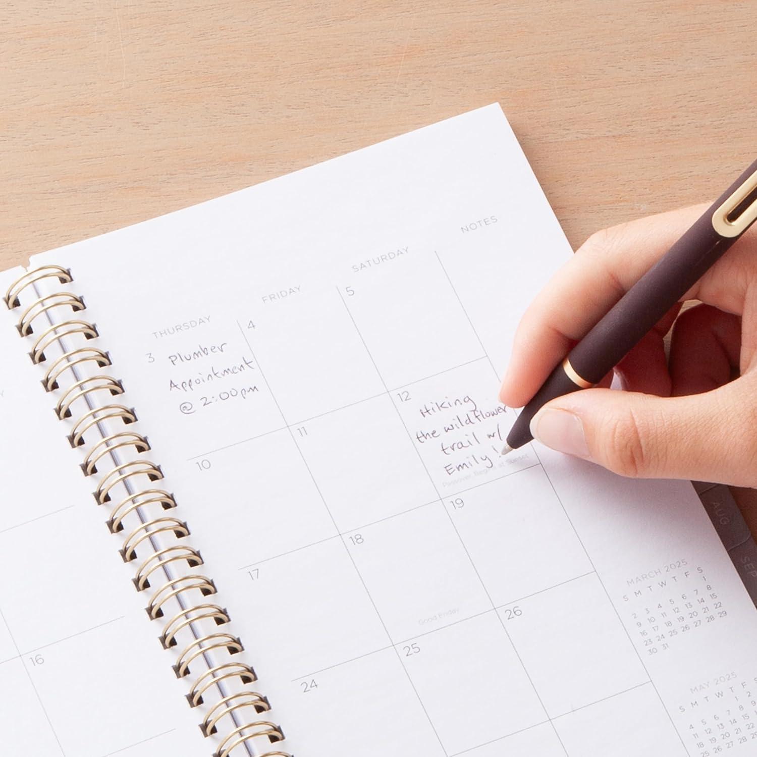 imageBlue Sky Kelly Ventura 2026 Weekly and Monthly Planner Calendar January 2026 December 2026 5quot x 8quot Flexible Cover Laminated Tabs Durable Twin Wire Binding Storage Pocket Midnight GardenMidnight Garden 2025