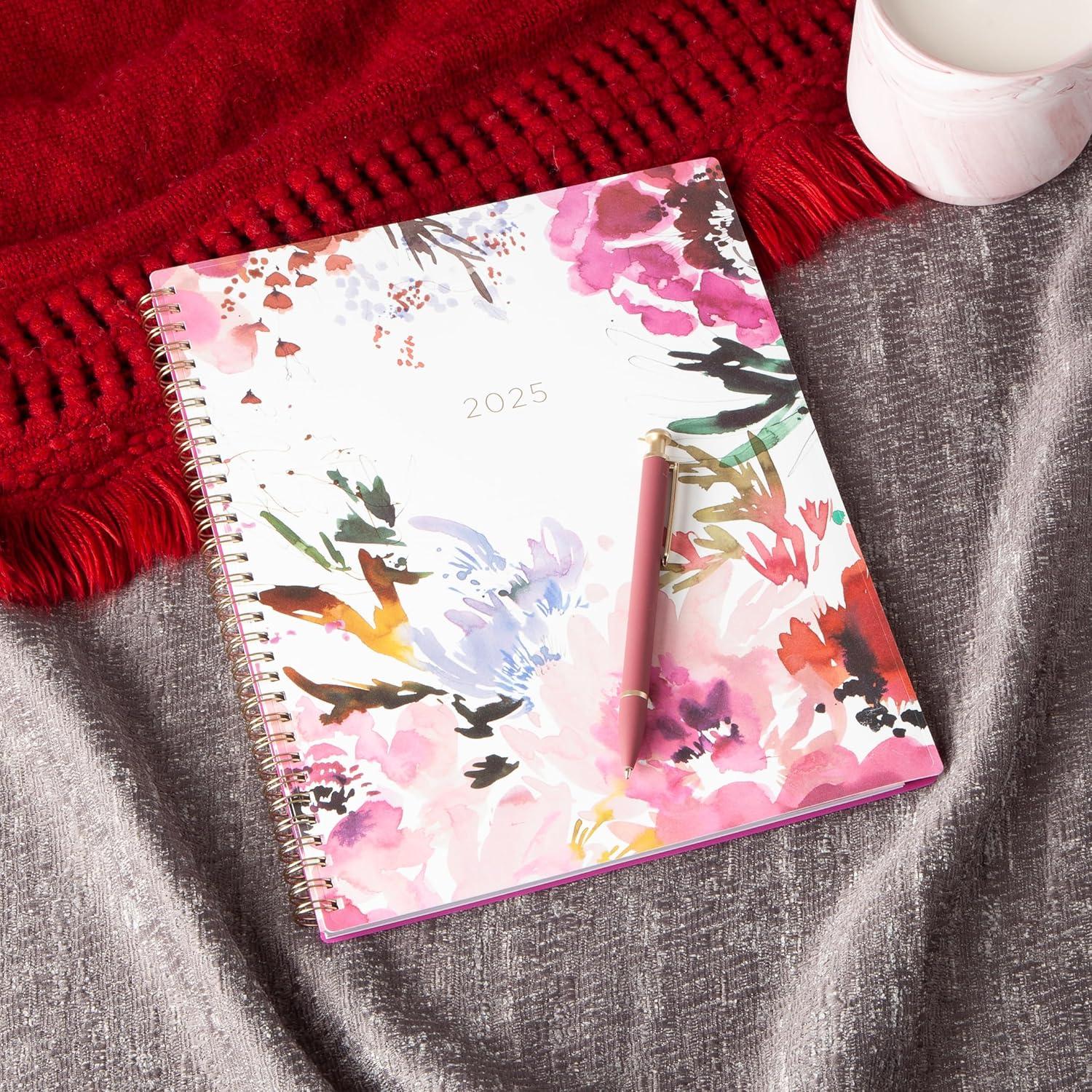 imageBlue Sky Kelly Ventura 2026 Weekly and Monthly Planner Calendar January 2026 December 2026 5quot x 8quot Flexible Cover Laminated Tabs Durable Twin Wire Binding Storage Pocket Magenta BloomsMagenta Blooms 2025