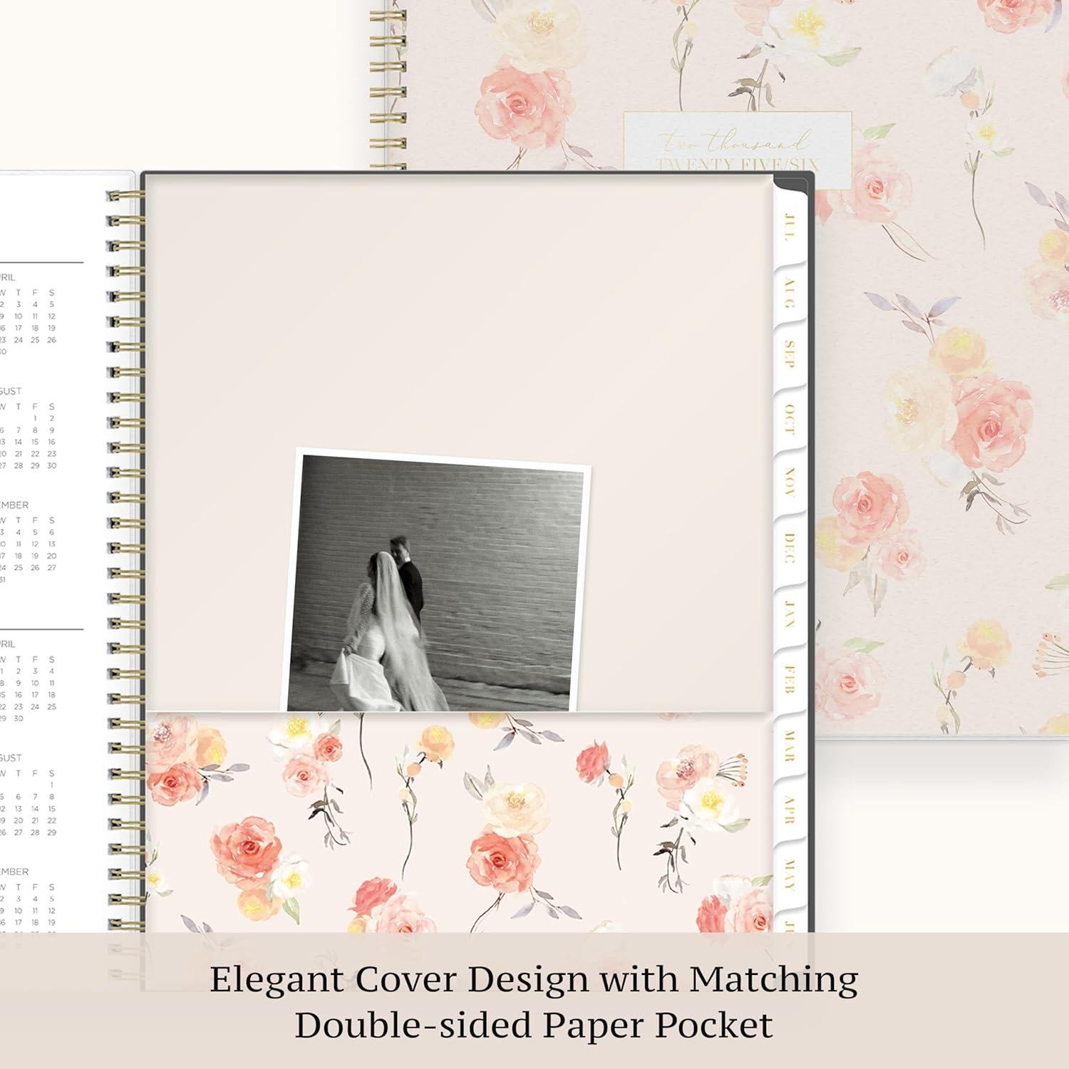 imageBlue Sky Life Note It 20252026 Academic Year Weekly and Monthly Planner July 2025 June 2026 5875quot x 8625quot Frosted Cover Laminated Tabs Wirebound Storage Pocket HannahHannah 20252026