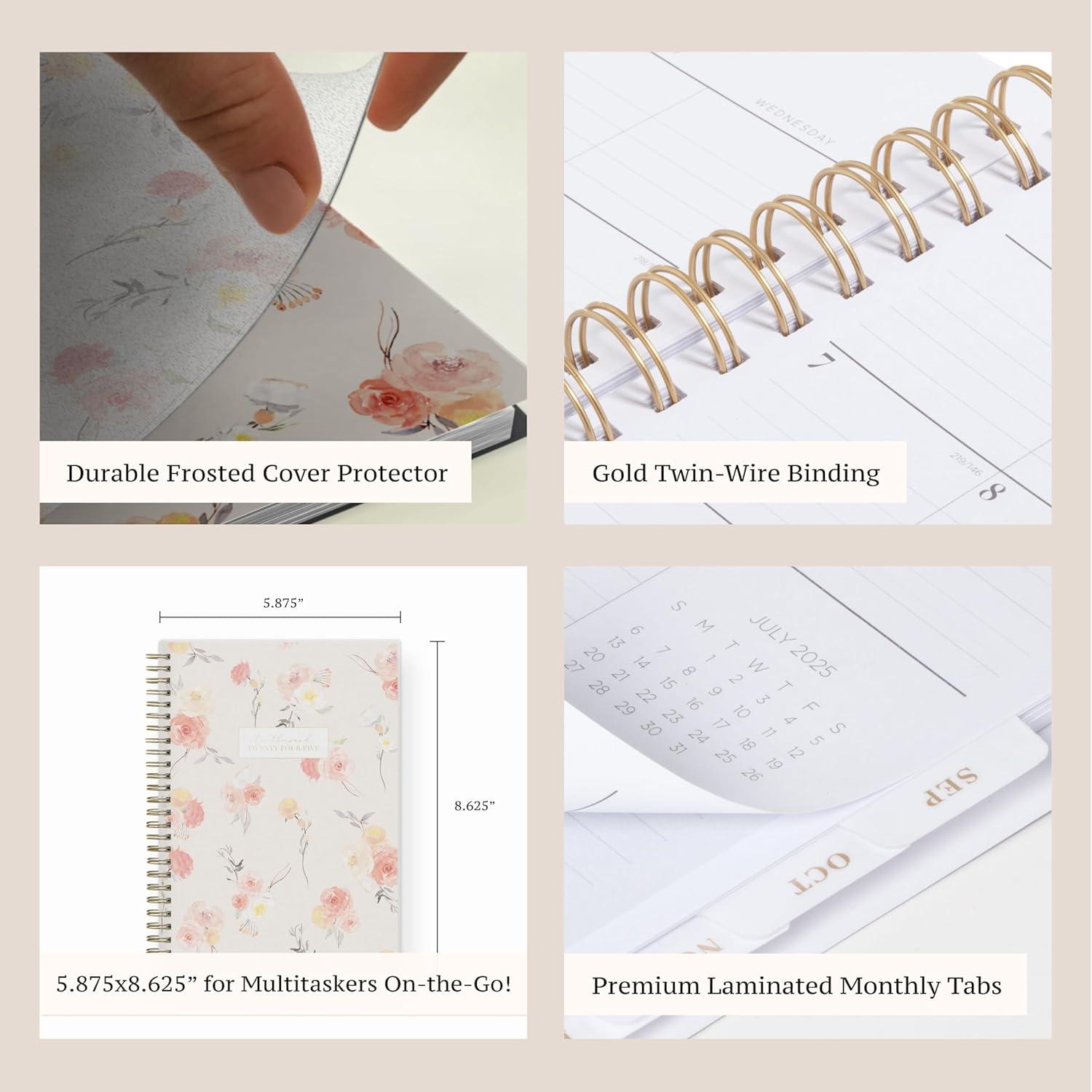 imageBlue Sky Life Note It 20252026 Academic Year Weekly and Monthly Planner July 2025 June 2026 5875quot x 8625quot Frosted Cover Laminated Tabs Wirebound Storage Pocket HannahHannah 20252026